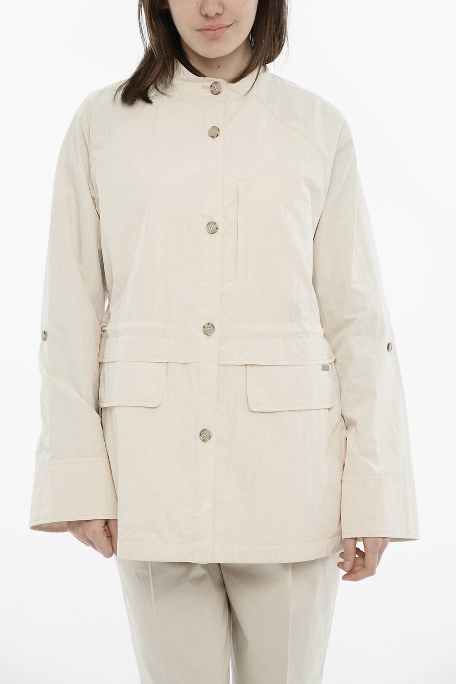 Woolrich 0201~Solid-Color Utility Jacket BRIAR