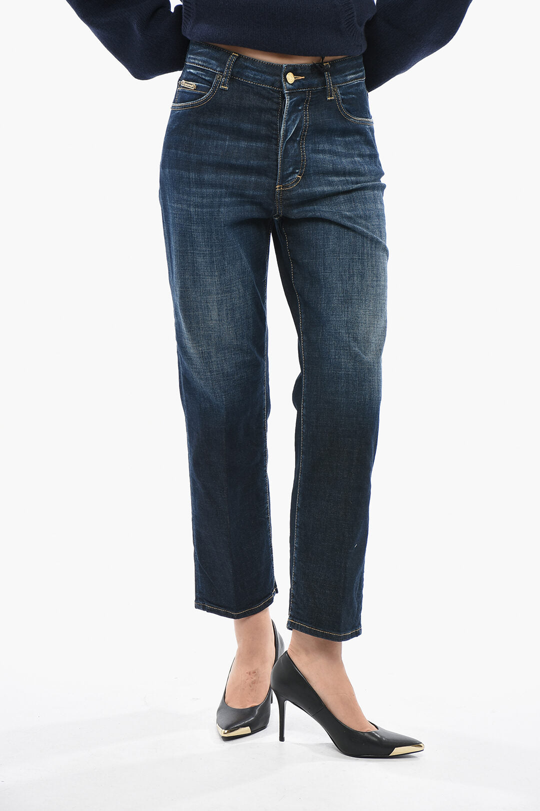 Dsquared2 0401~Regular Fit Stonewashed Jeans 18cm