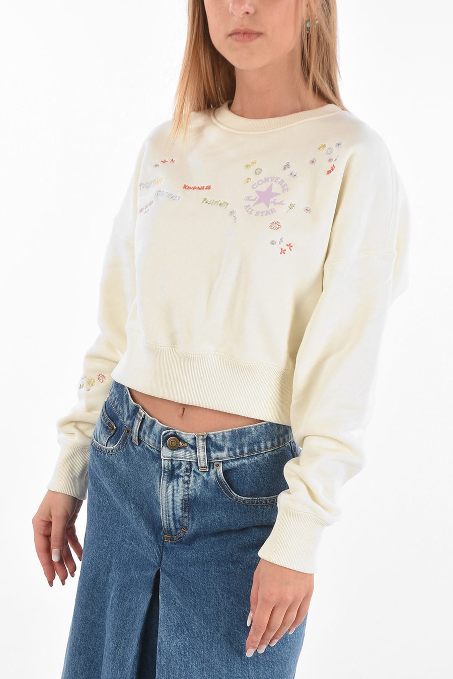 Converse 0405~Embroidered Crewneck Sweatshirt