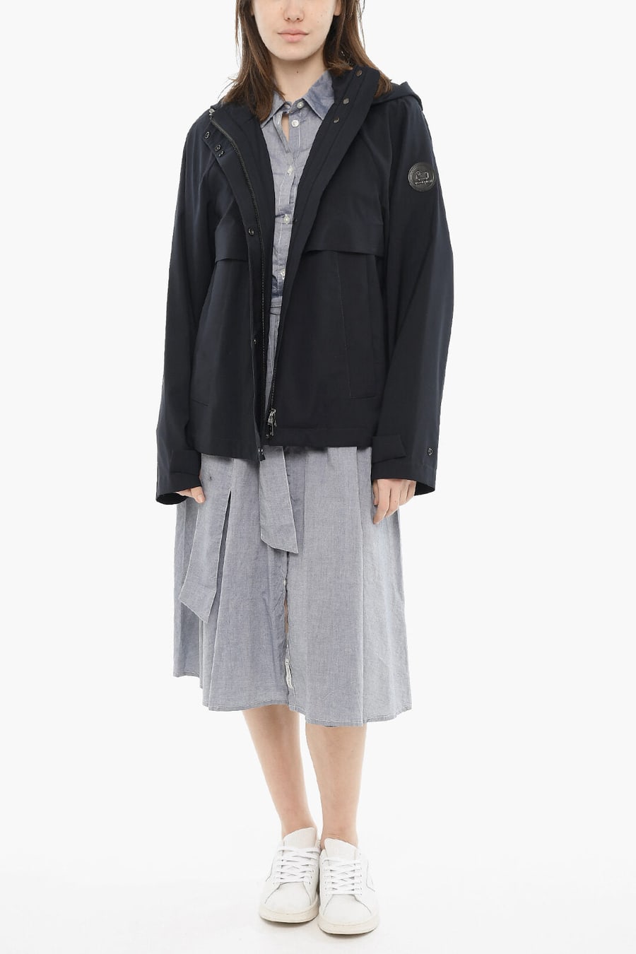 Woolrich 0405~Virgin Wool Jacket With Concealed Closure, view 4