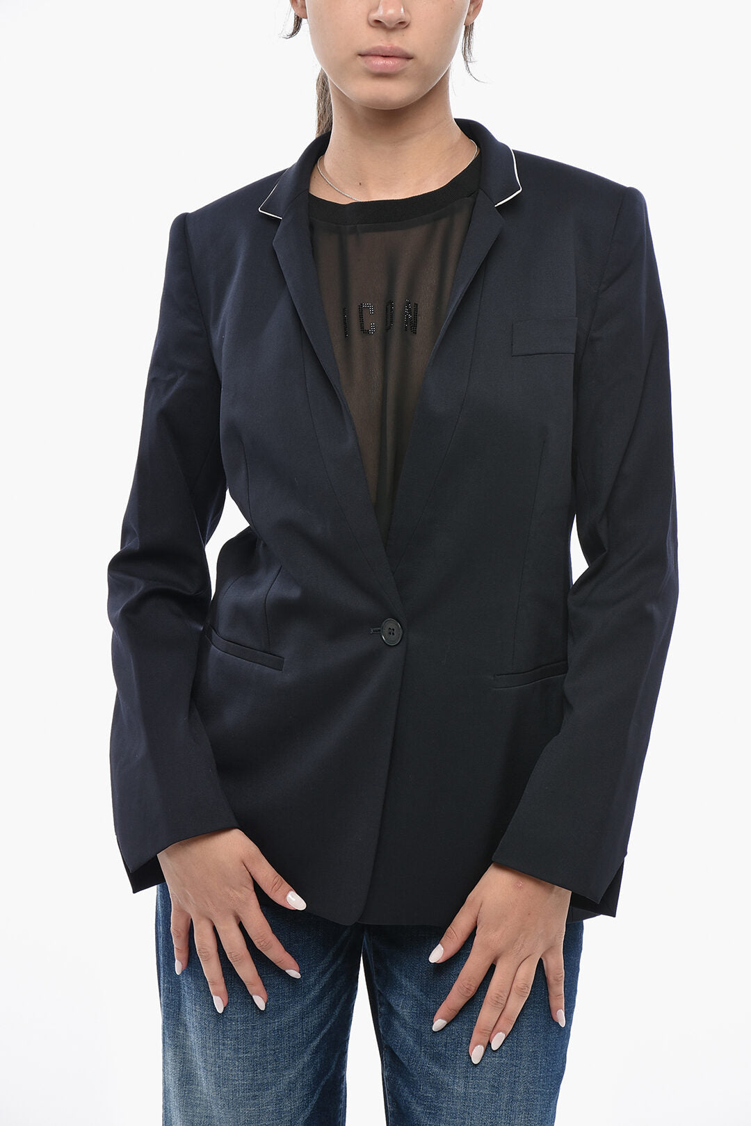 Stella McCartney 0405~Wool Blazer FLORENCE With Back Vent