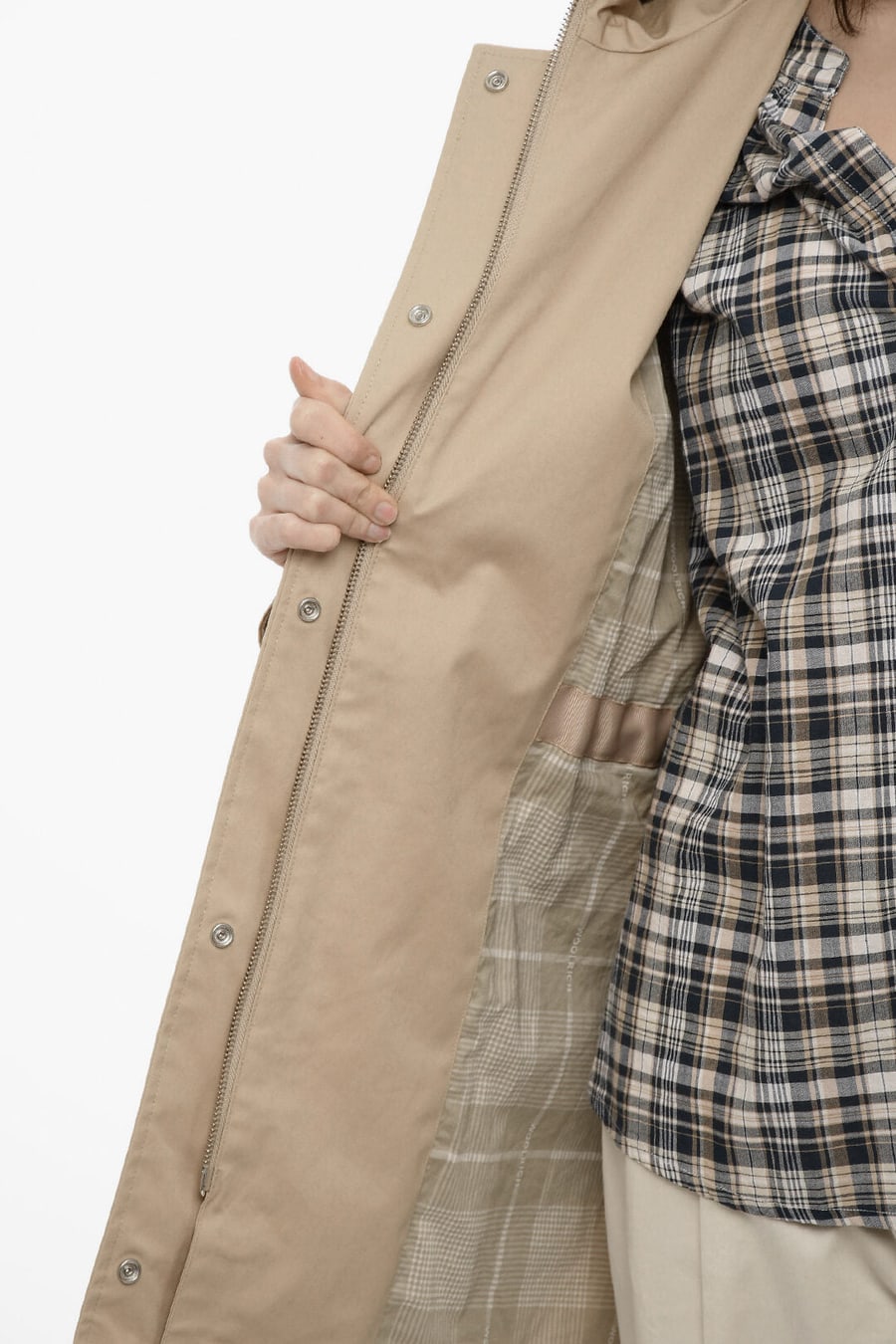 Woolrich 0500~Lightweight Cotton Parka With Hood, view 5