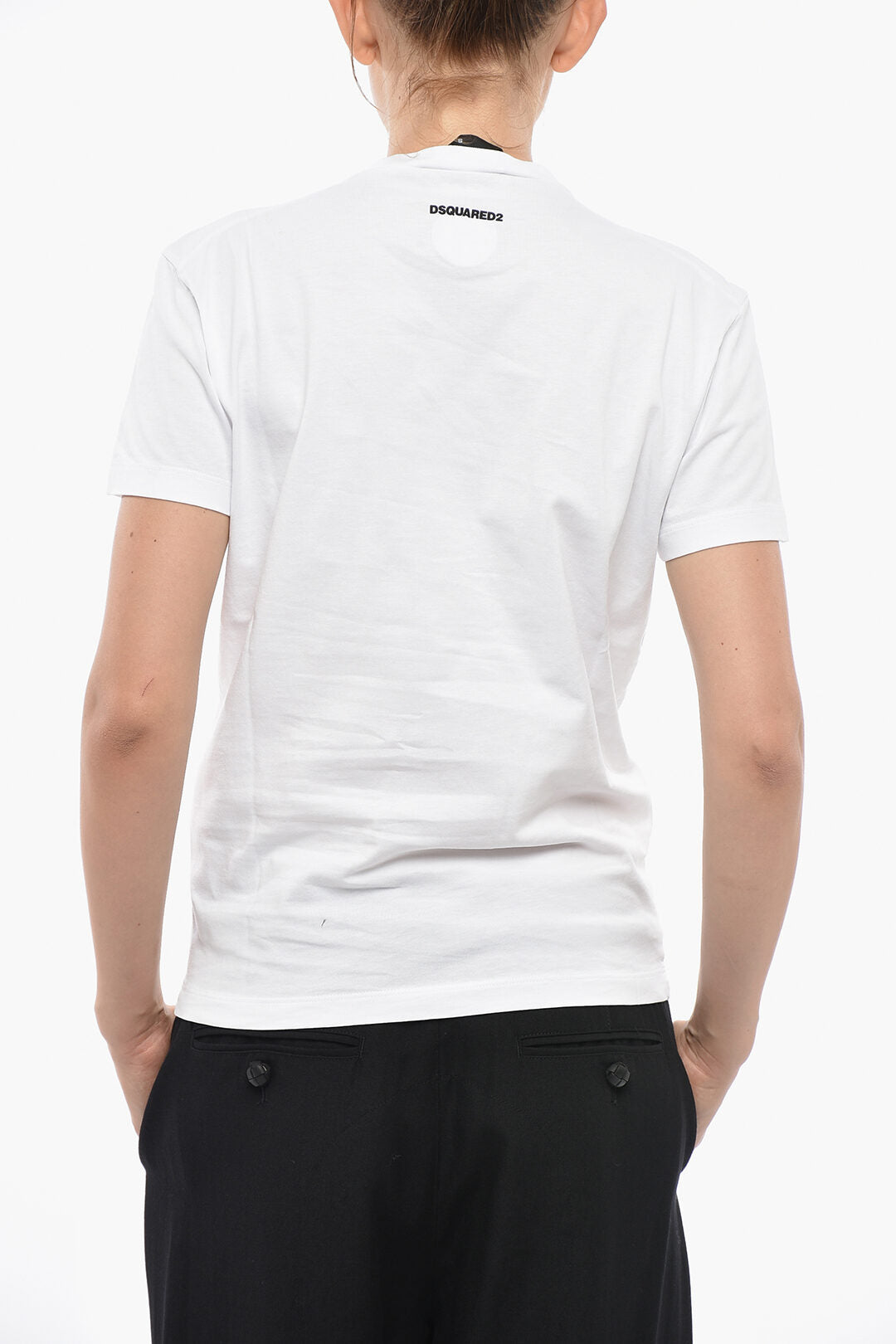 Dsquared2 0550~Cotton Crewneck T-Shirts TORONTO with Gothic Print
