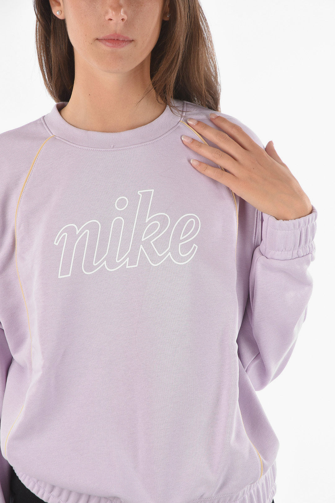 Nike 0550~Crew Neck Sweatshirt with Logo Print