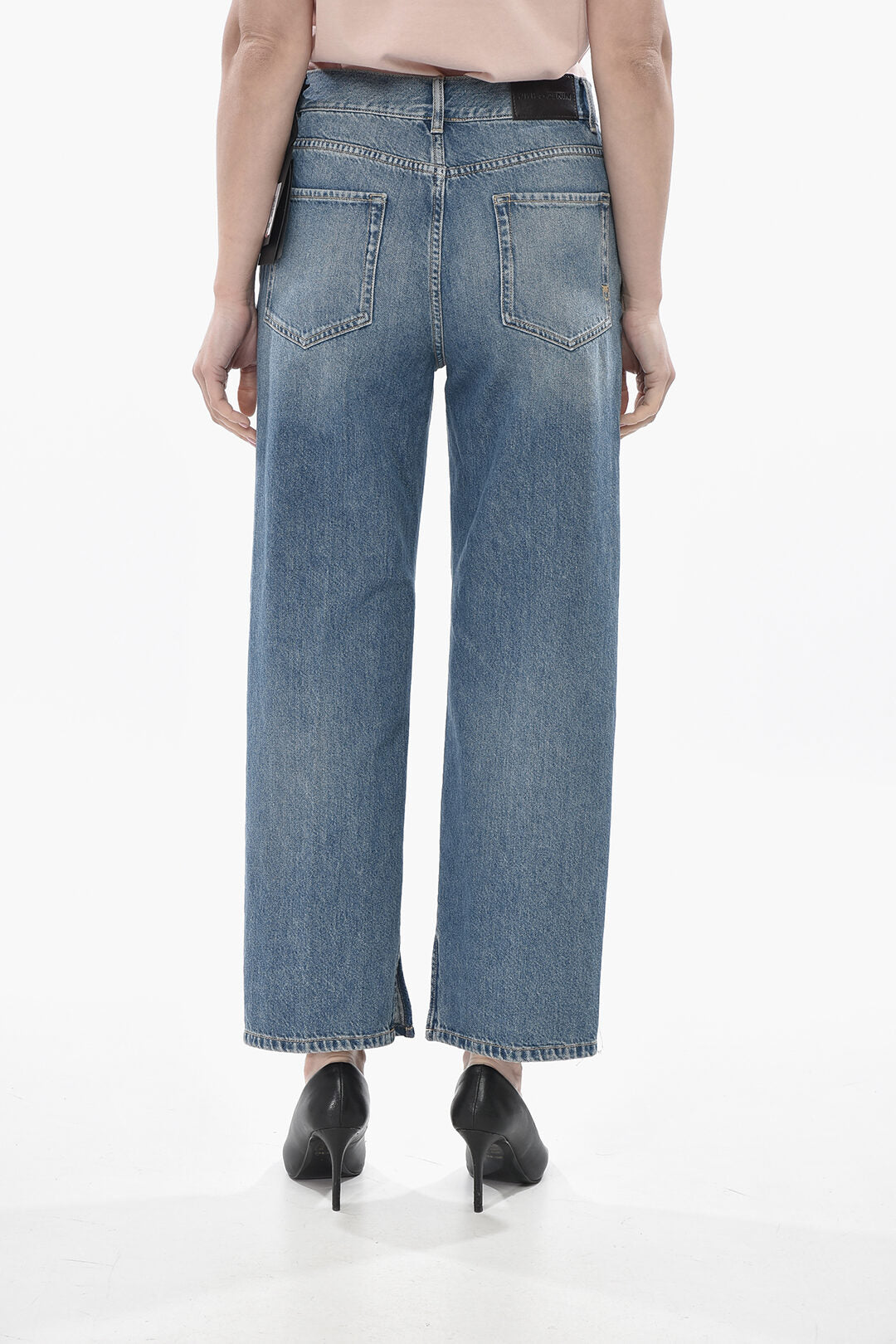 Pinko 0750~Straight-Leg Jeans LOVELY Mid Wash 23cm, view 2