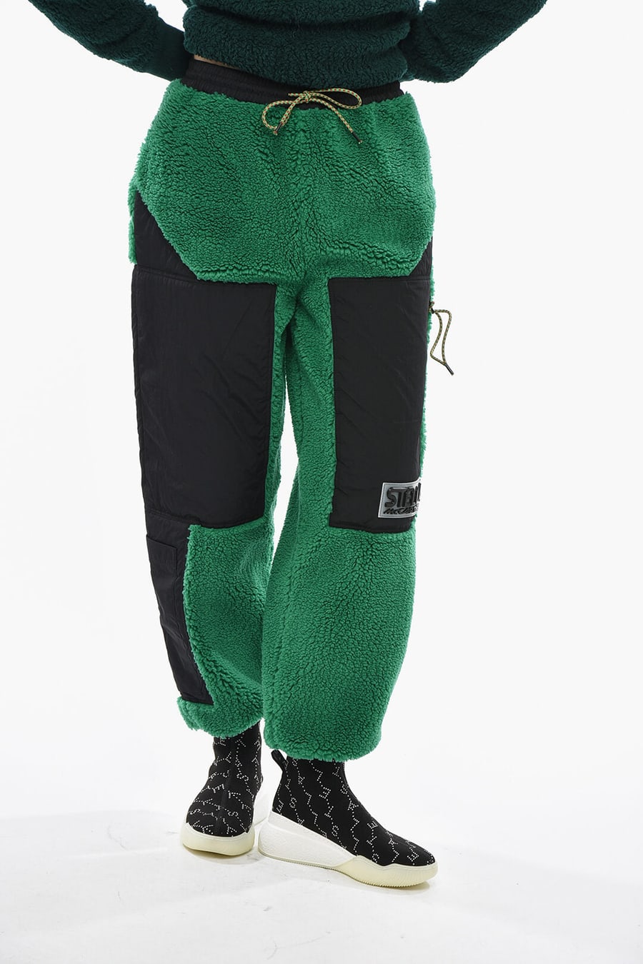 Stella McCartney 0850~Fleece Pants KARA With Elastic Waist And Oversized Pocket