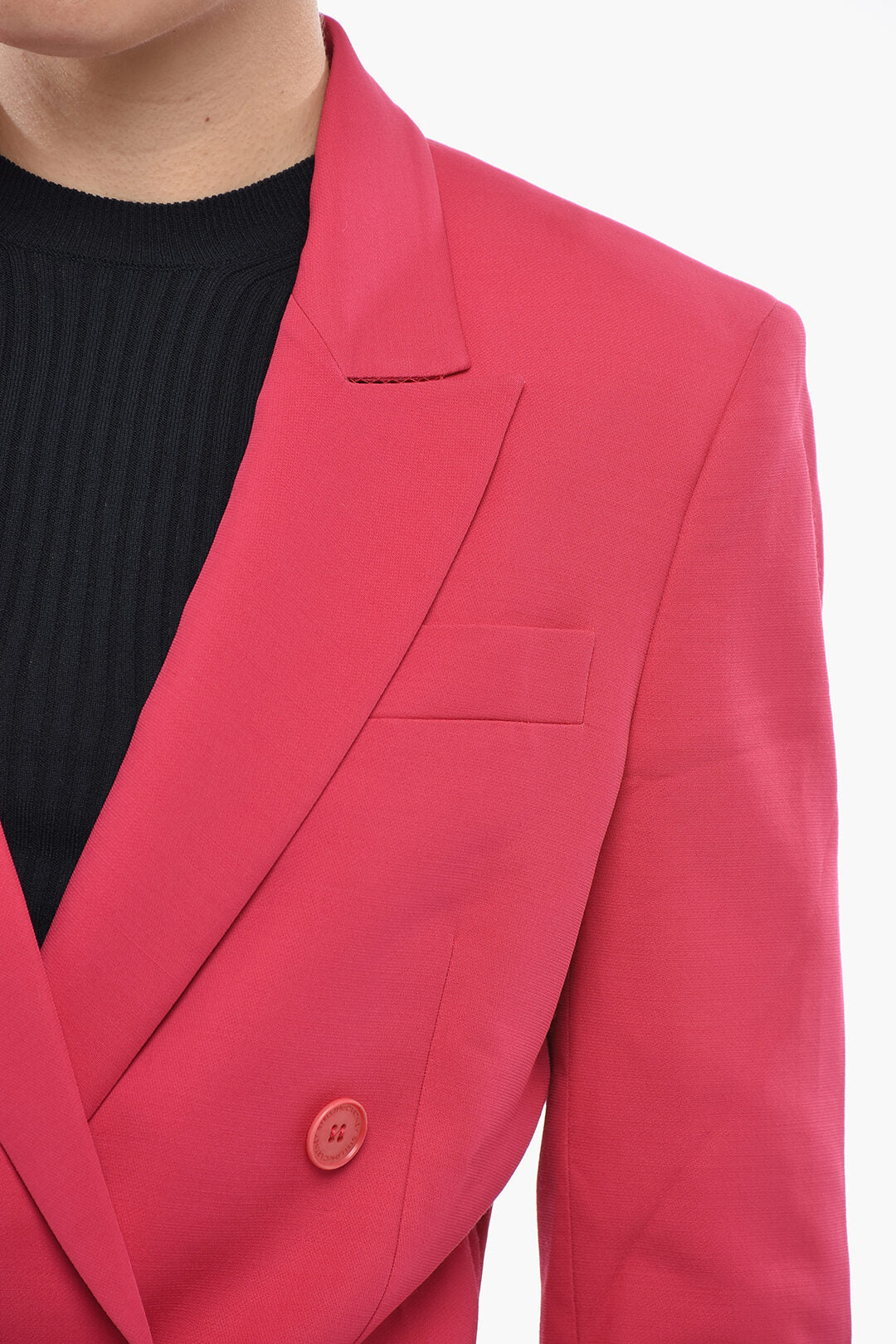 Stella McCartney 1050~Wool-Blend Double-Breasted Blazer LISA With Peak Lapel, view 2
