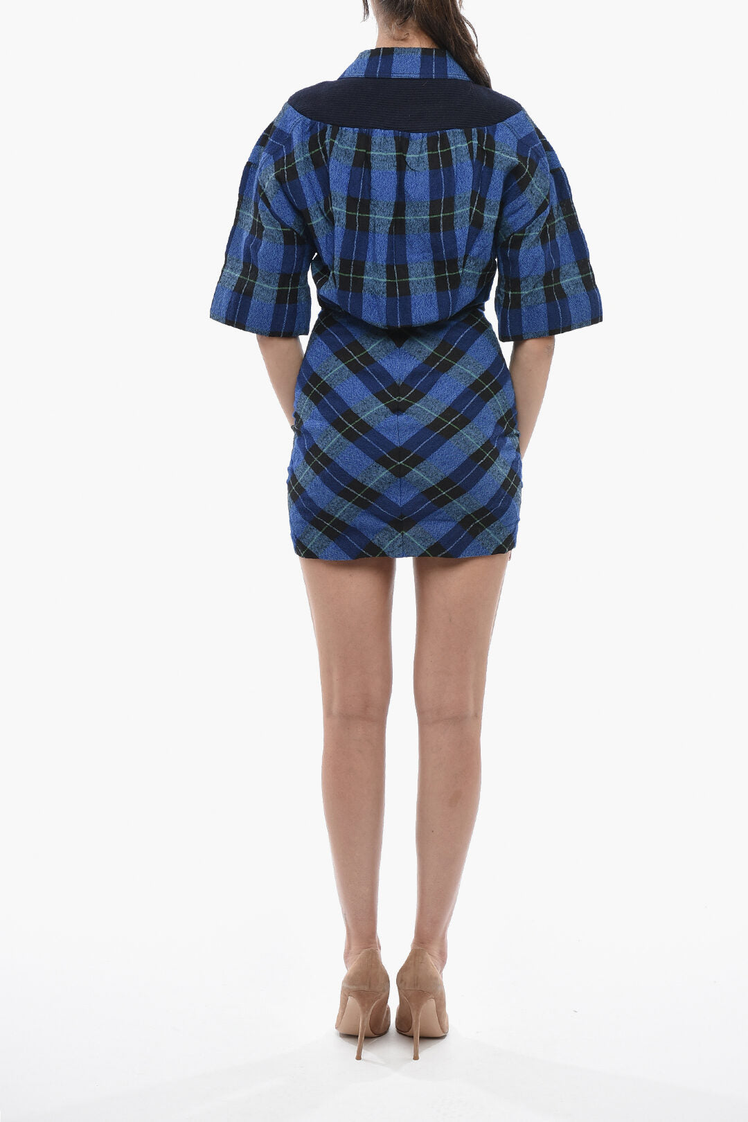 Stella McCartney 1500~Checked Shirt Dress MABEL With Short Sleeves, view 2
