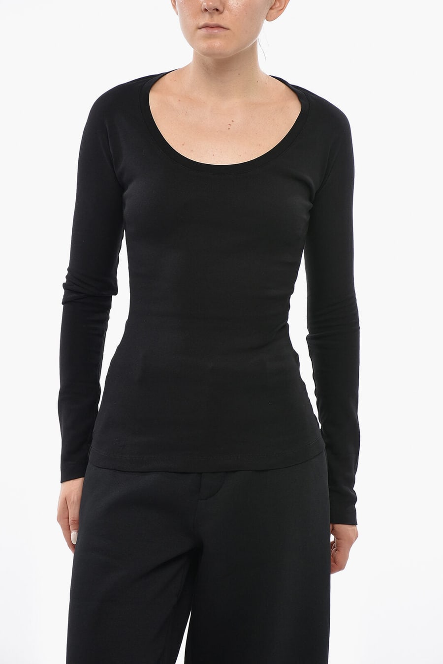 Dsquared2 1500~Lightweight Long-Sleeve Solid-Colored T-Shirt