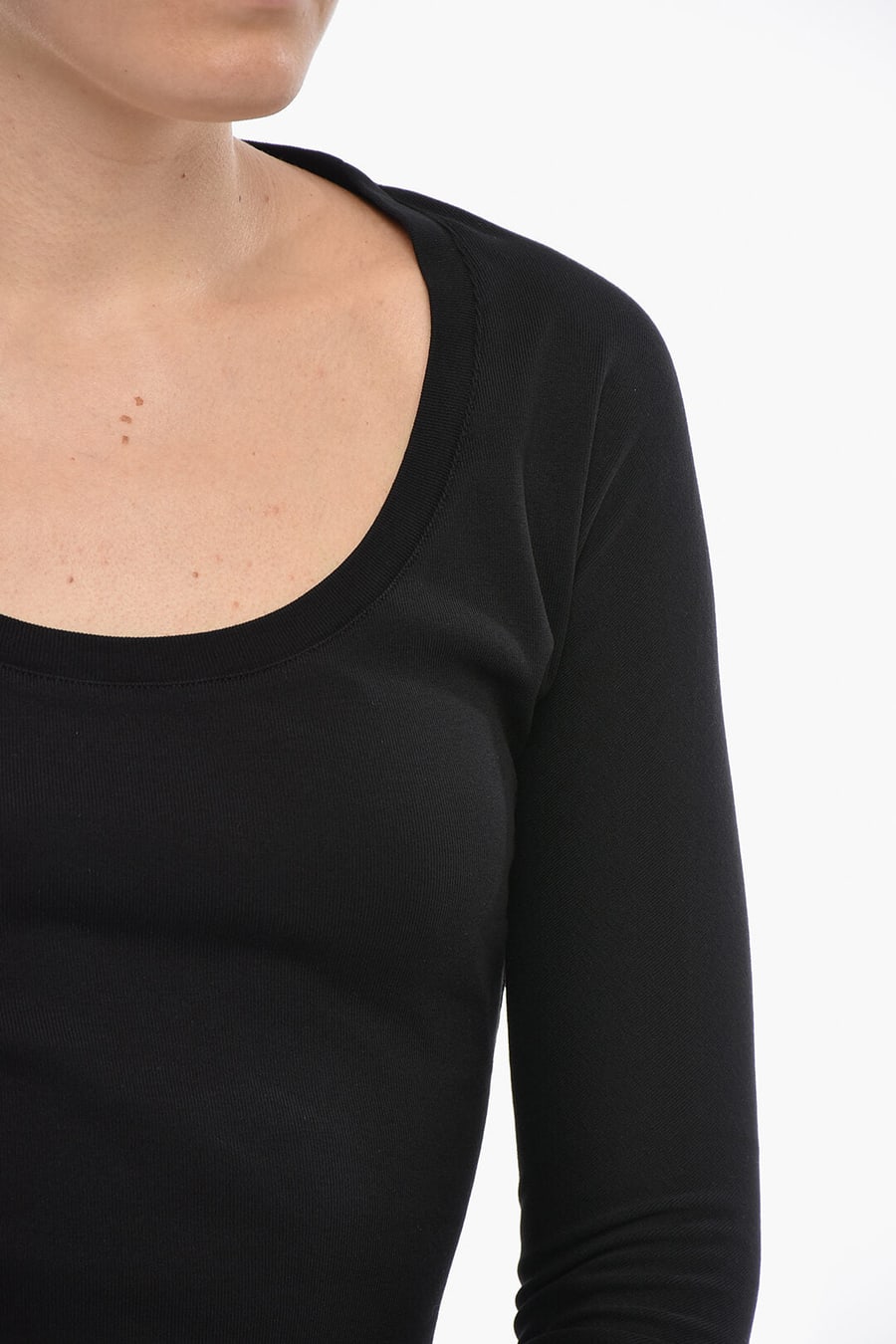 Dsquared2 1500~Lightweight Long-Sleeve Solid-Colored T-Shirt, view 3