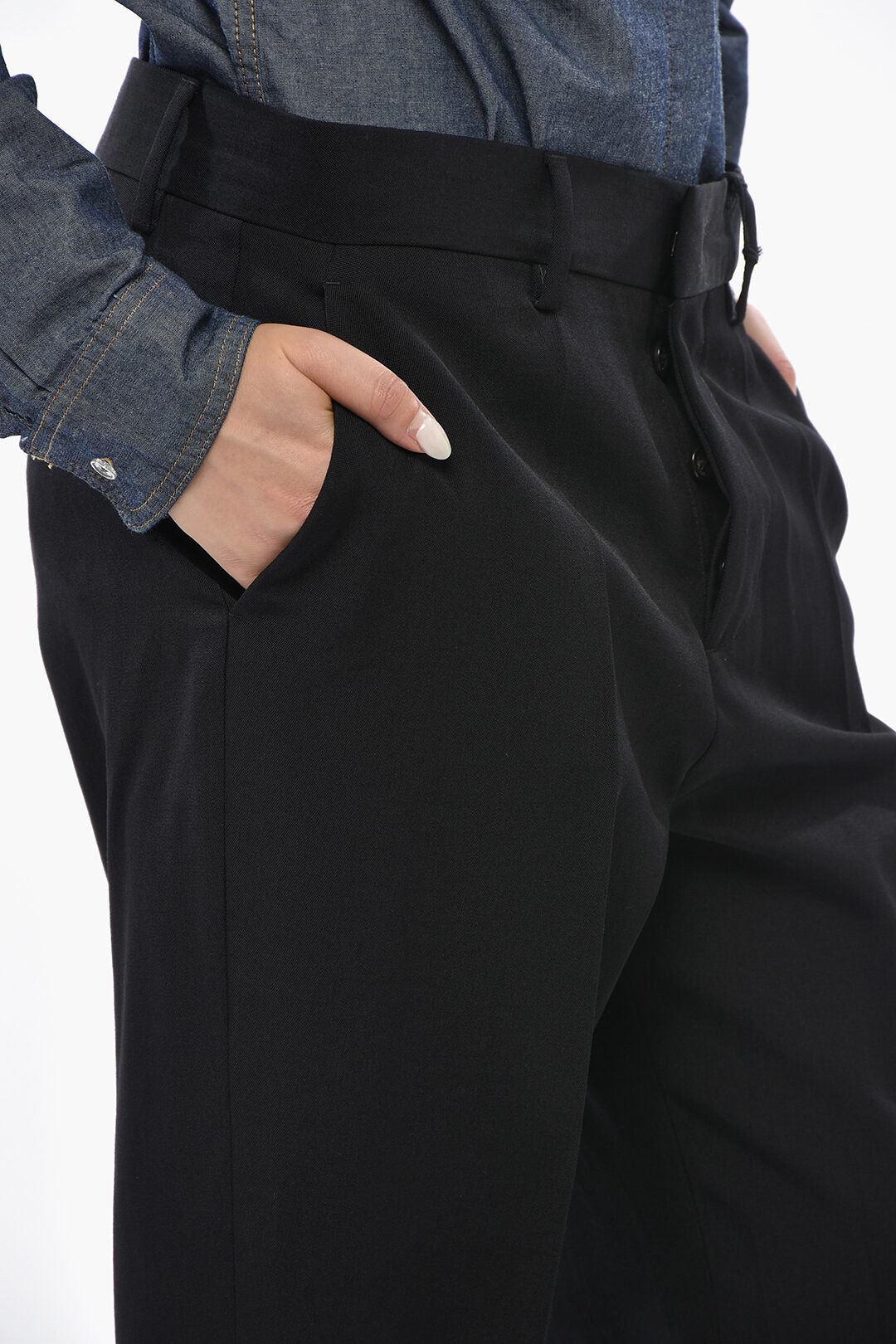 Dsquared2 1500~Regular-Rise Virgin Wool Trousers