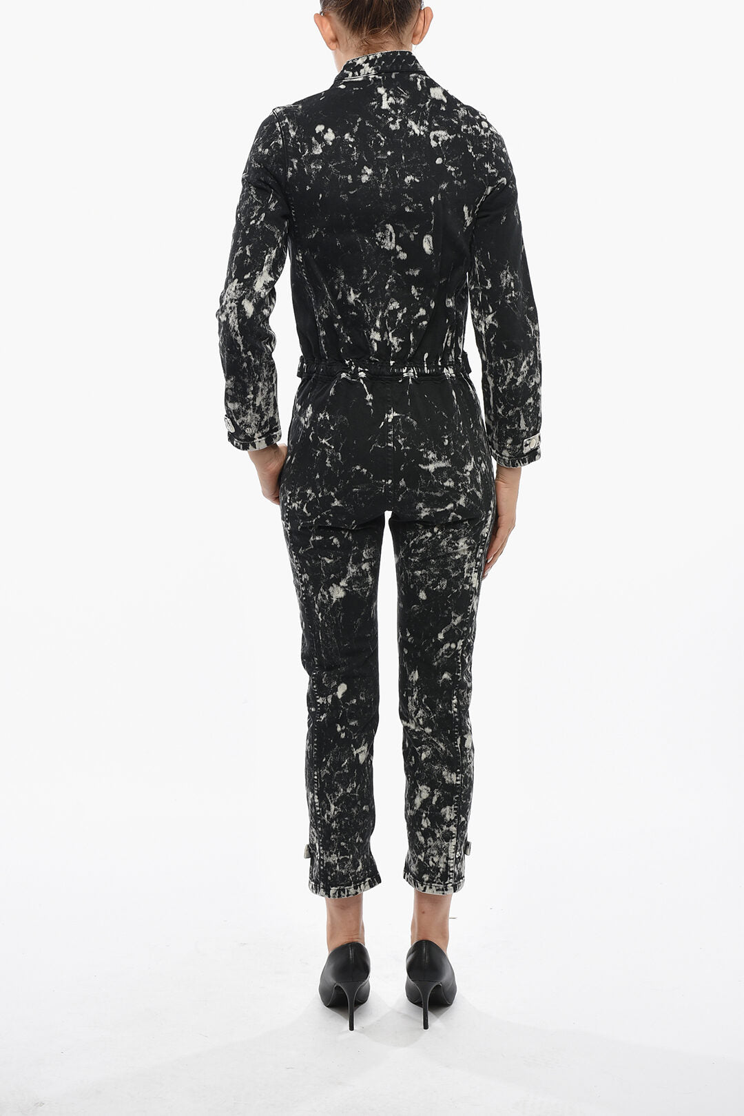 Stella McCartney 1500~Stretch Denim Jumpsuit Acid-Wash Effect, view 2