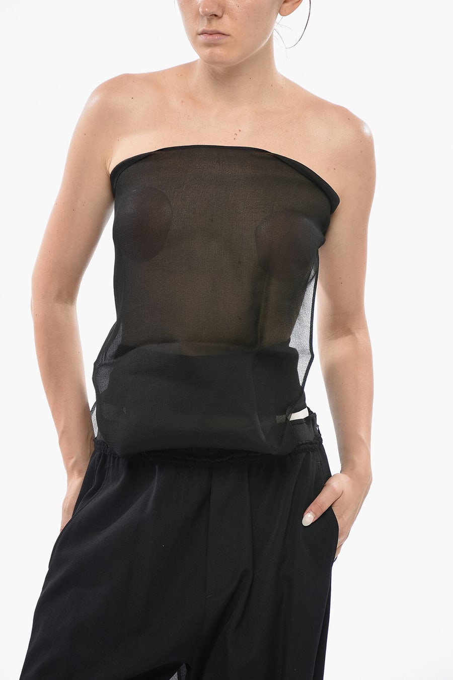 Dsquared2 1500~Transparent Strapless Top