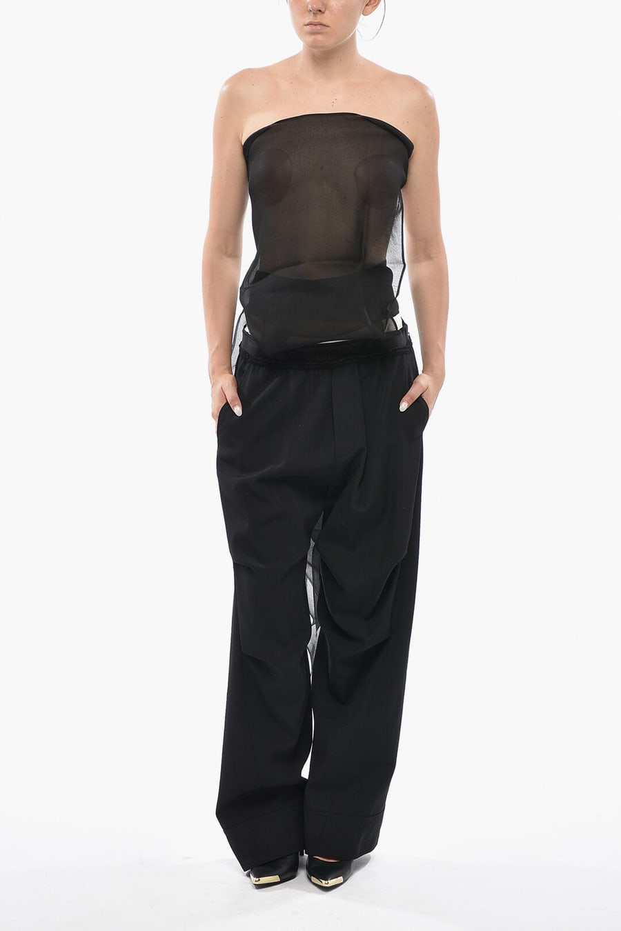 Dsquared2 1500~Transparent Strapless Top, view 4