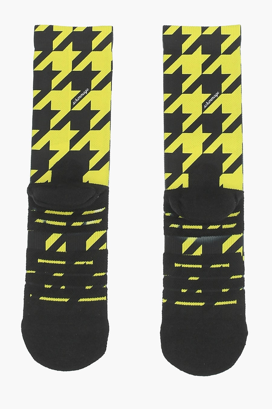 Scrimmage 1500~Two-Tone Socks with Houndstooth Pattern, view 3
