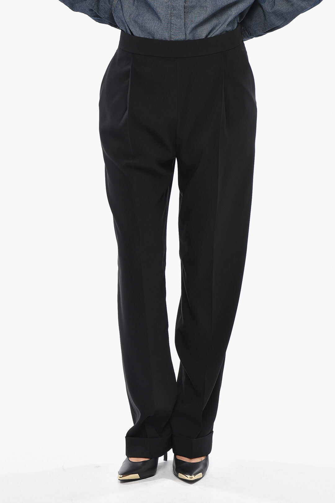 Dsquared2 1500~Wide-Leg Regular-Rise Trousers