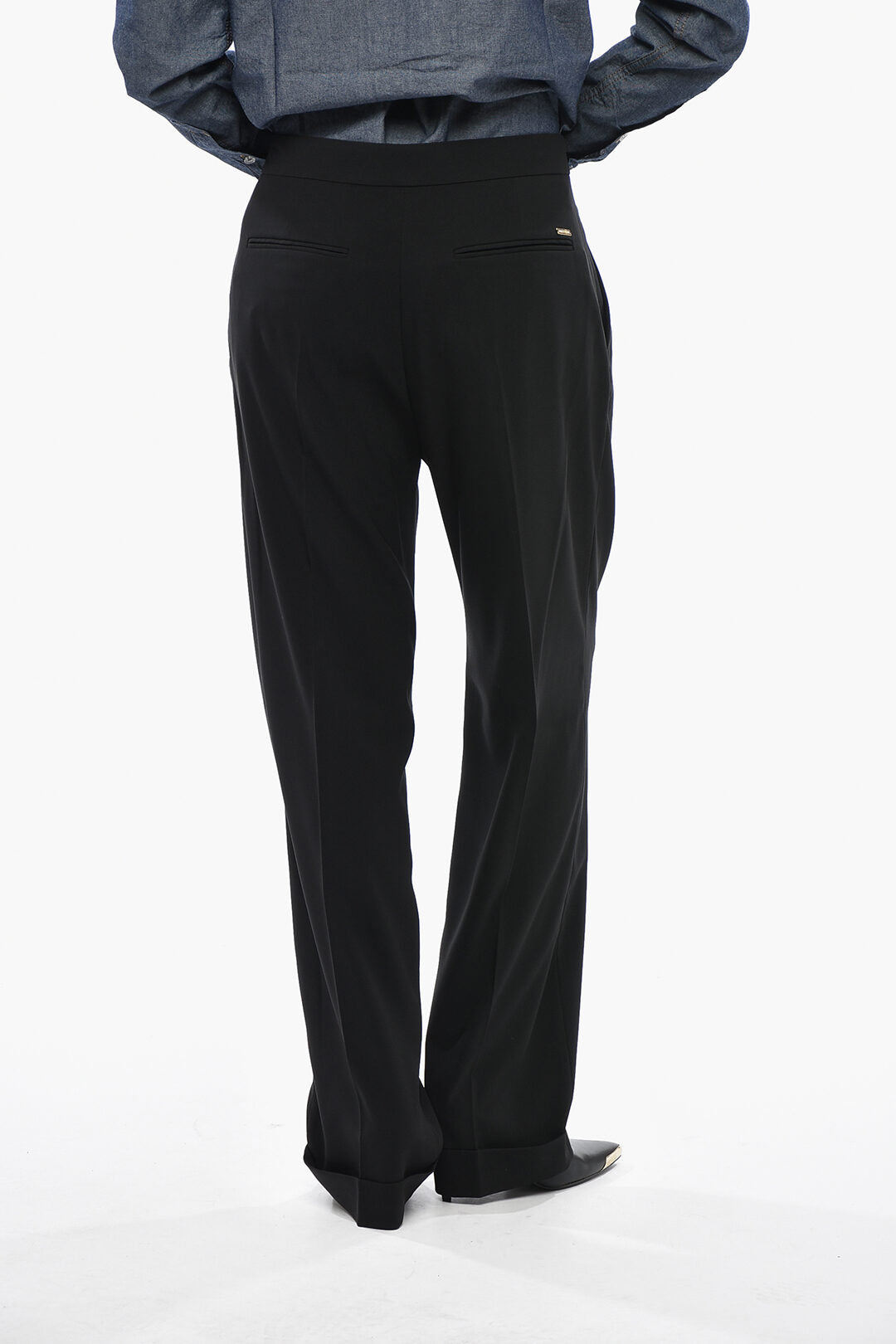 Dsquared2 1500~Wide-Leg Regular-Rise Trousers, view 2