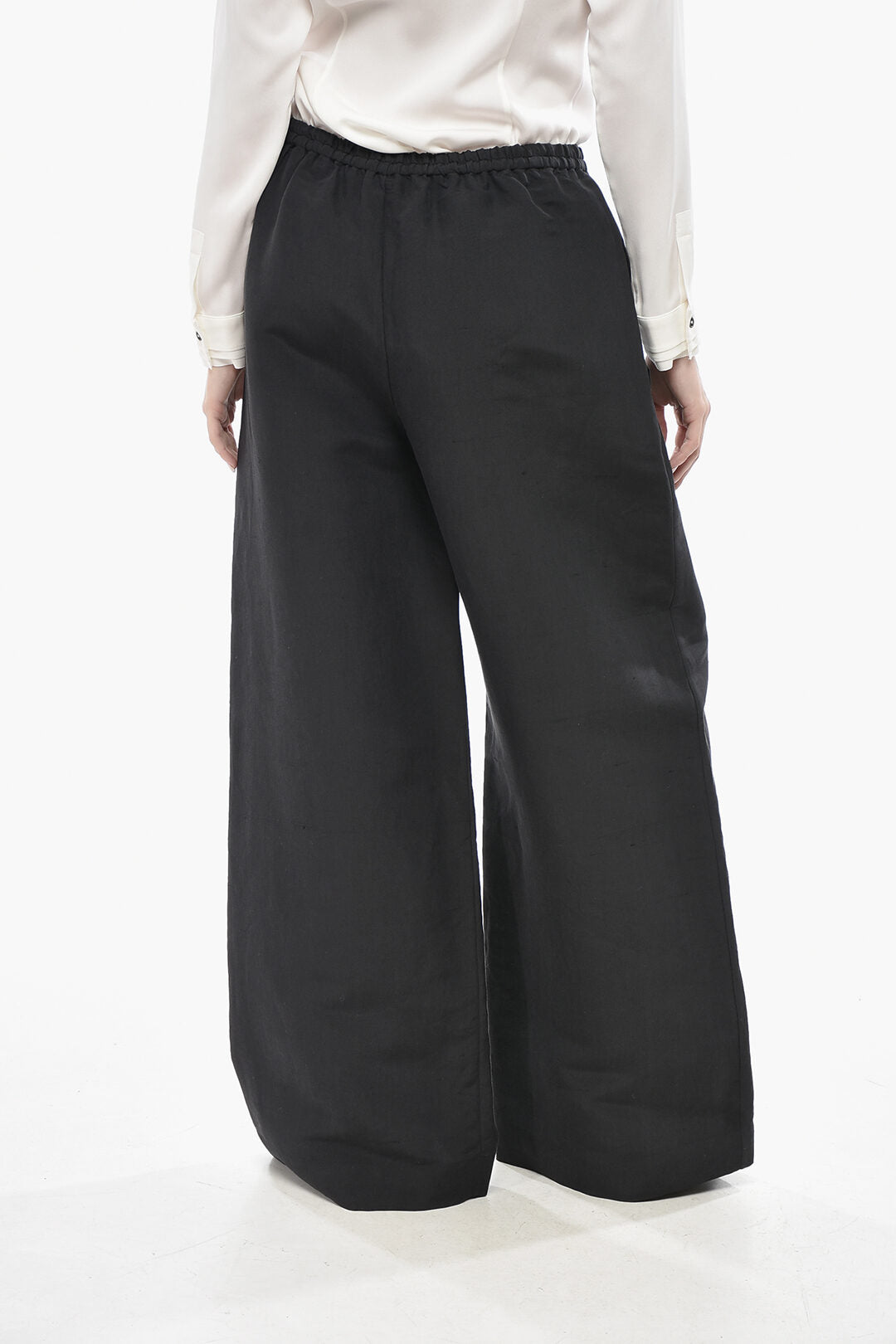 The Row 1500~Wide-Leg Silk Trousers BELLANA, view 2