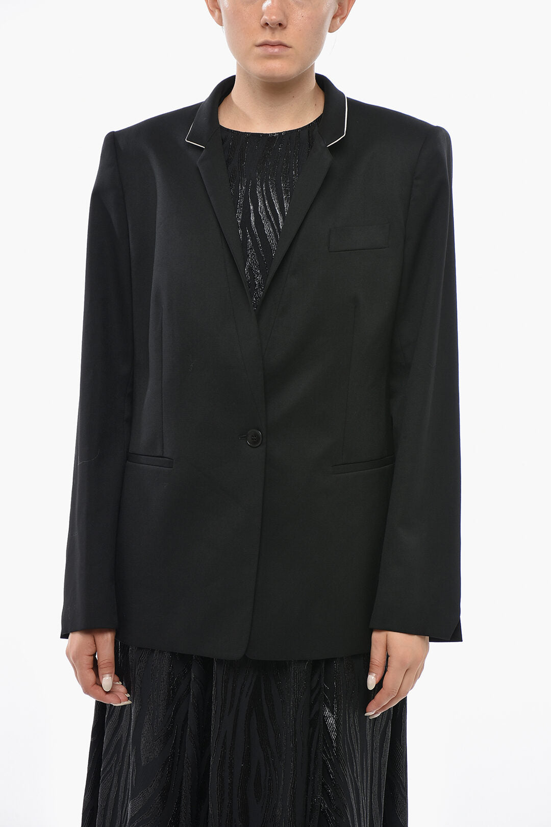 Stella McCartney 1500~Wool Blazer FLORENCE With Contrast Collar