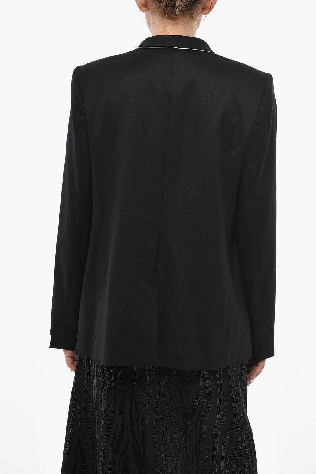 Stella McCartney 1500~Wool Blazer FLORENCE With Contrast Collar, view 2
