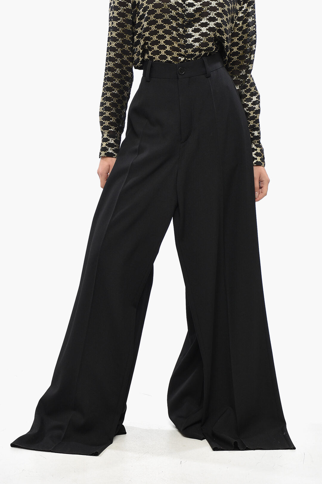 Balenciaga 1500~Wool Trousers DOUBLE with Belt Loops