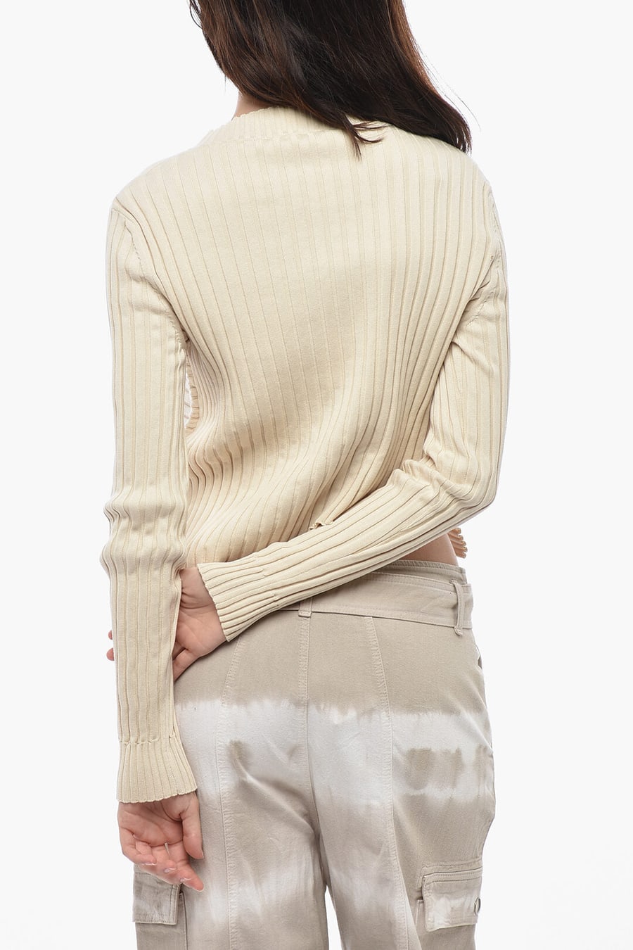 Stella McCartney 2405~Ribbed Cotton Top ELEVATED