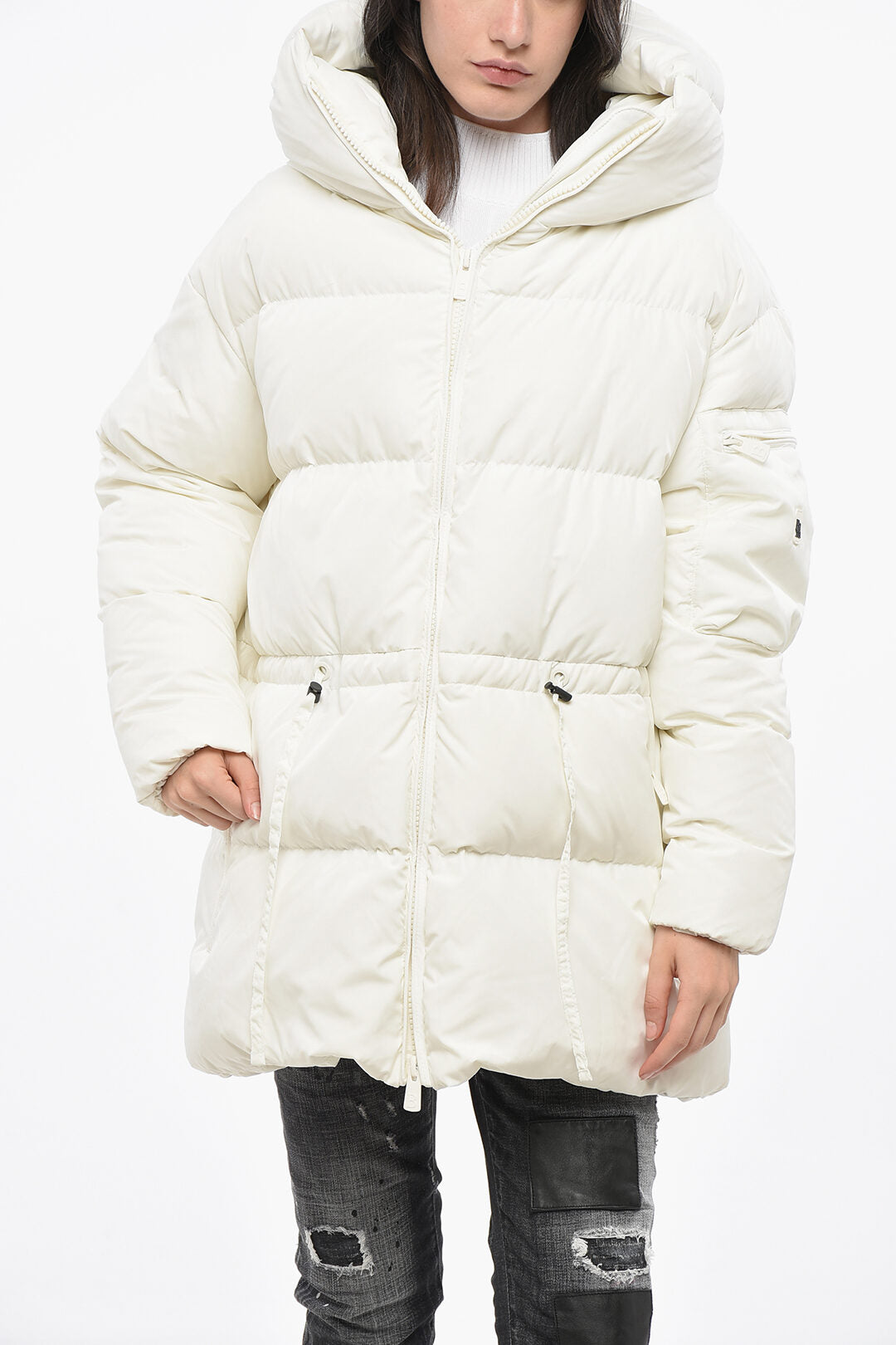 Bacon 2405~Solid-Color Down Jacket CLOUD78 with Hood