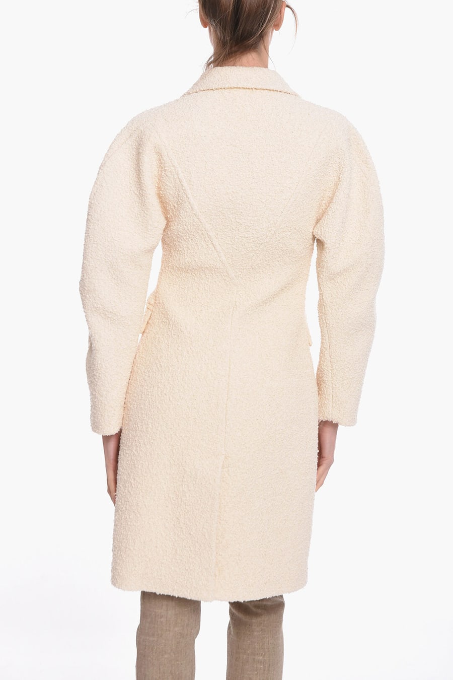 Bottega Veneta 2405~Stretch Cotton Bouclé Single-Breasted Coat, view 2
