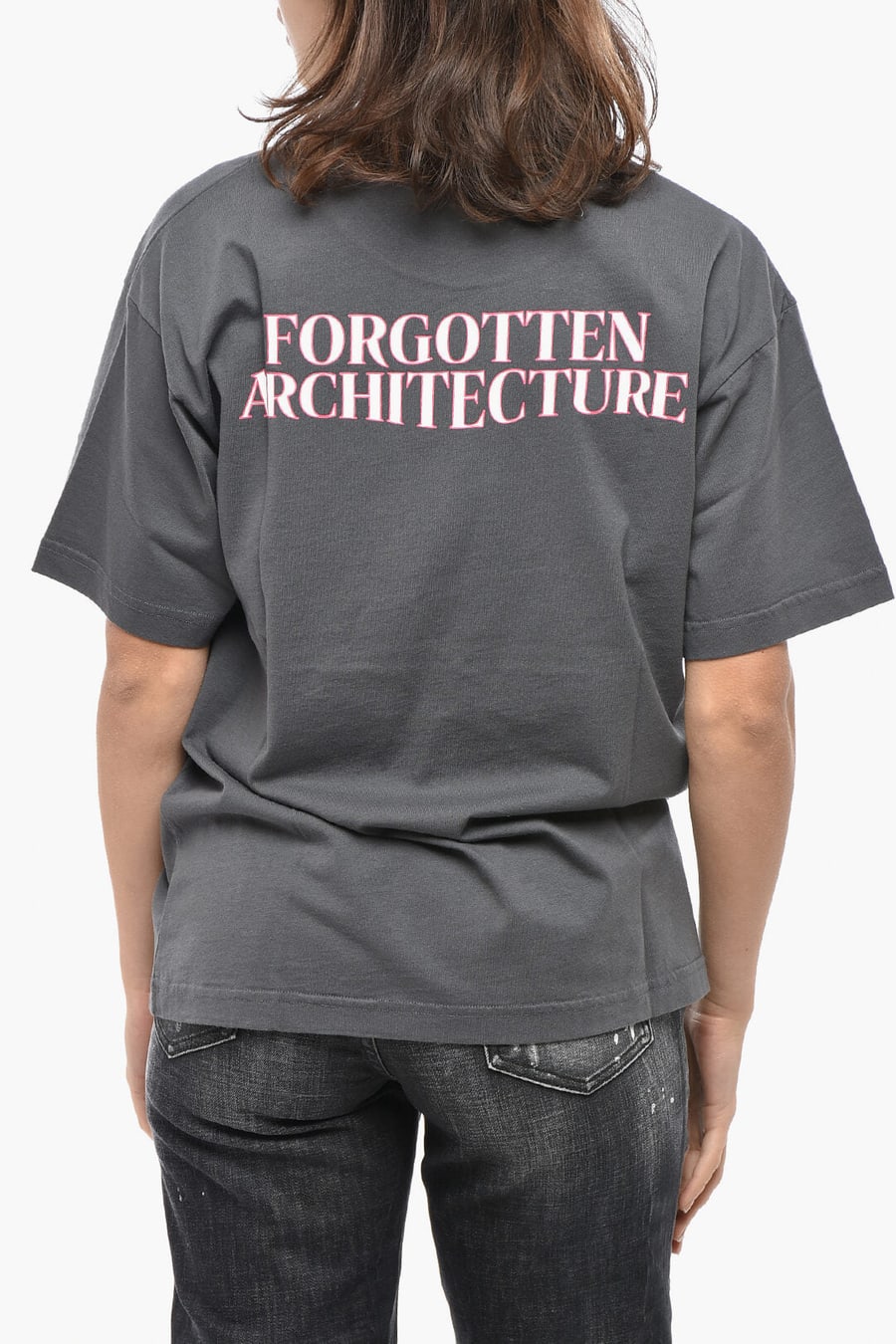 Forgotten Architecture 2470~Cotton Crewneck T-Shirt, view 7