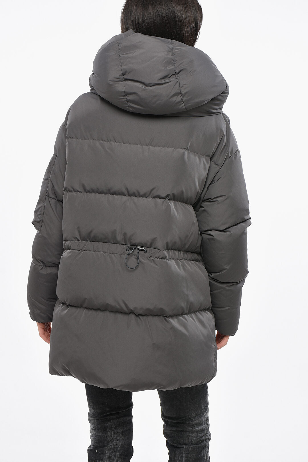Bacon 2470~Down Jacket CLOUD78 with Hood and Sleeve Pocket, view 2