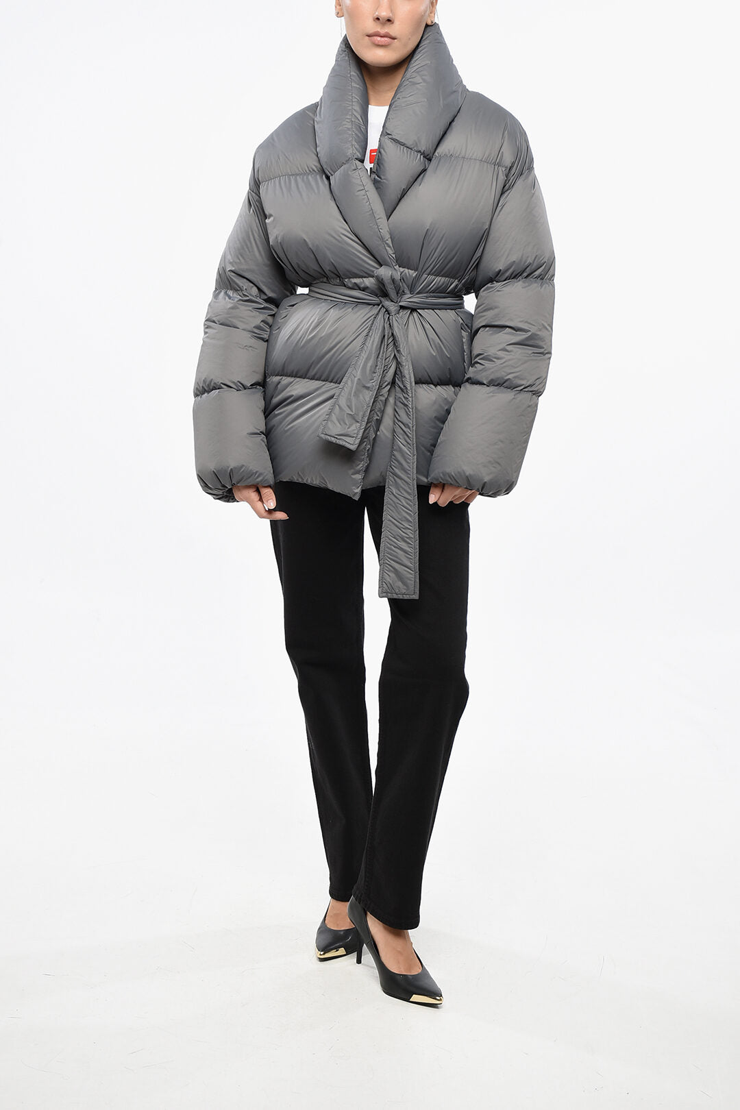 Bacon 2470~Nylon Puffer Jacket DADA with Wrap Design