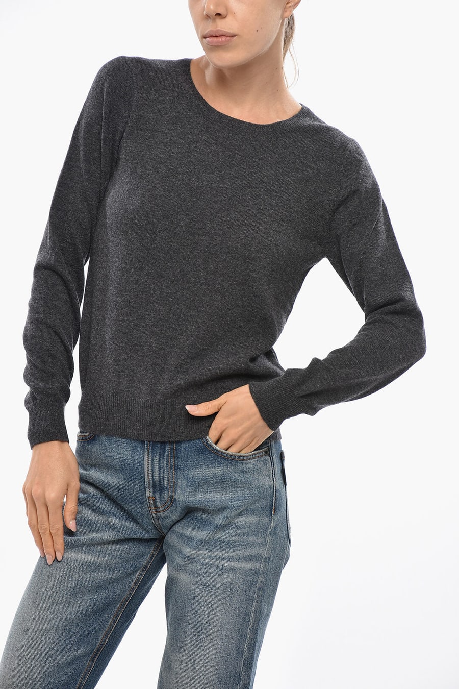Malo 2470~Virgin Wool and Cashmere Crewneck Sweater