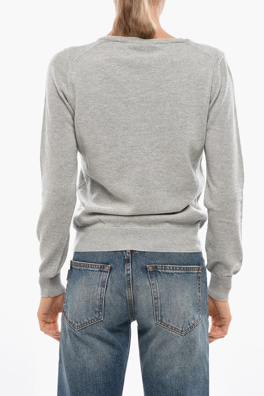 Malo 2470~Wool and Cashmere Crewneck Sweater, view 3