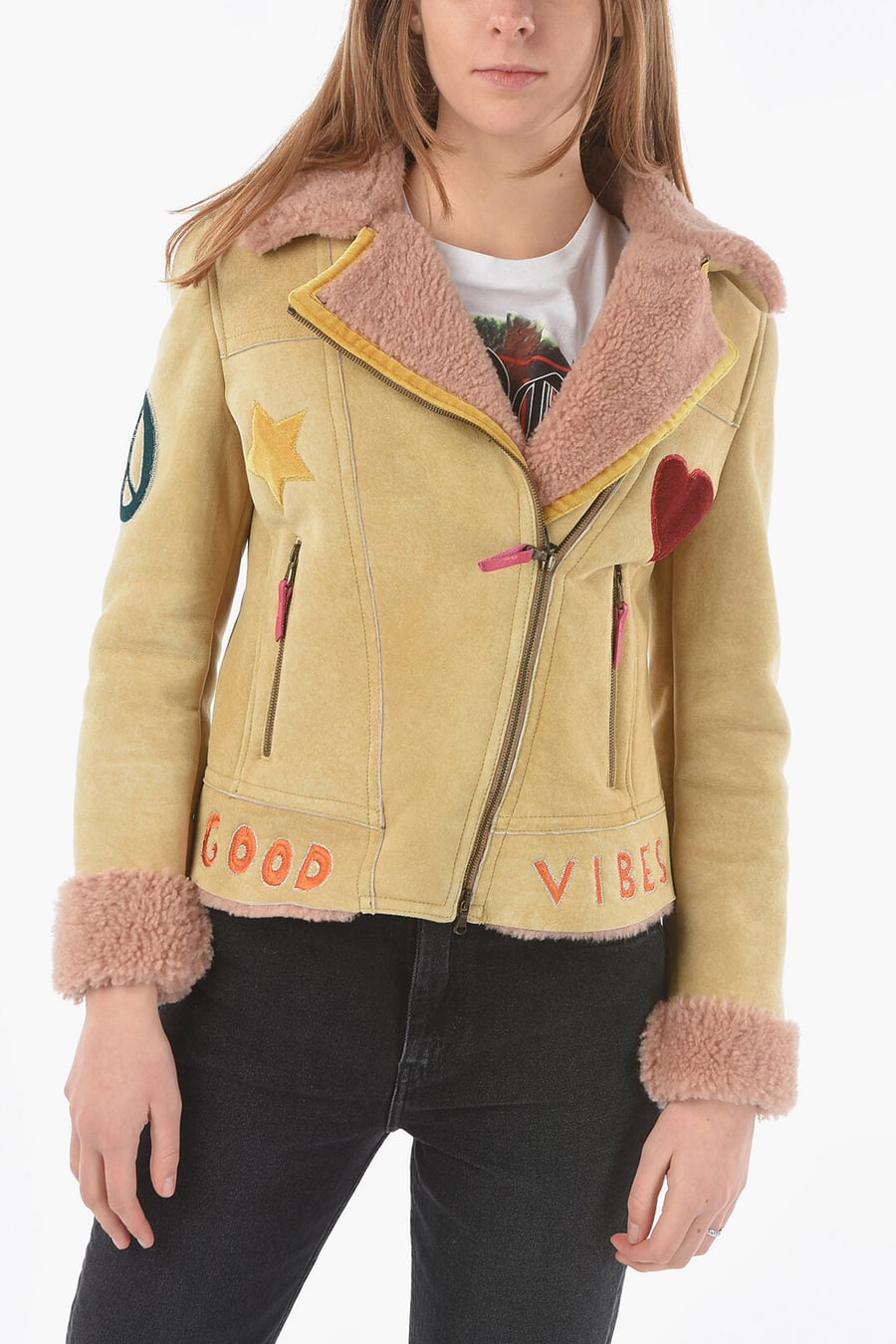 History Repeats 2500~Embroidered Shearling Jacket