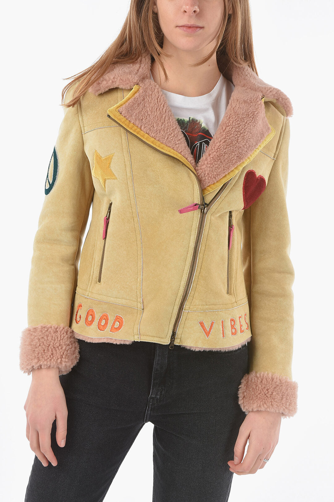 History Repeats 2500~Embroidered Shearling Jacket