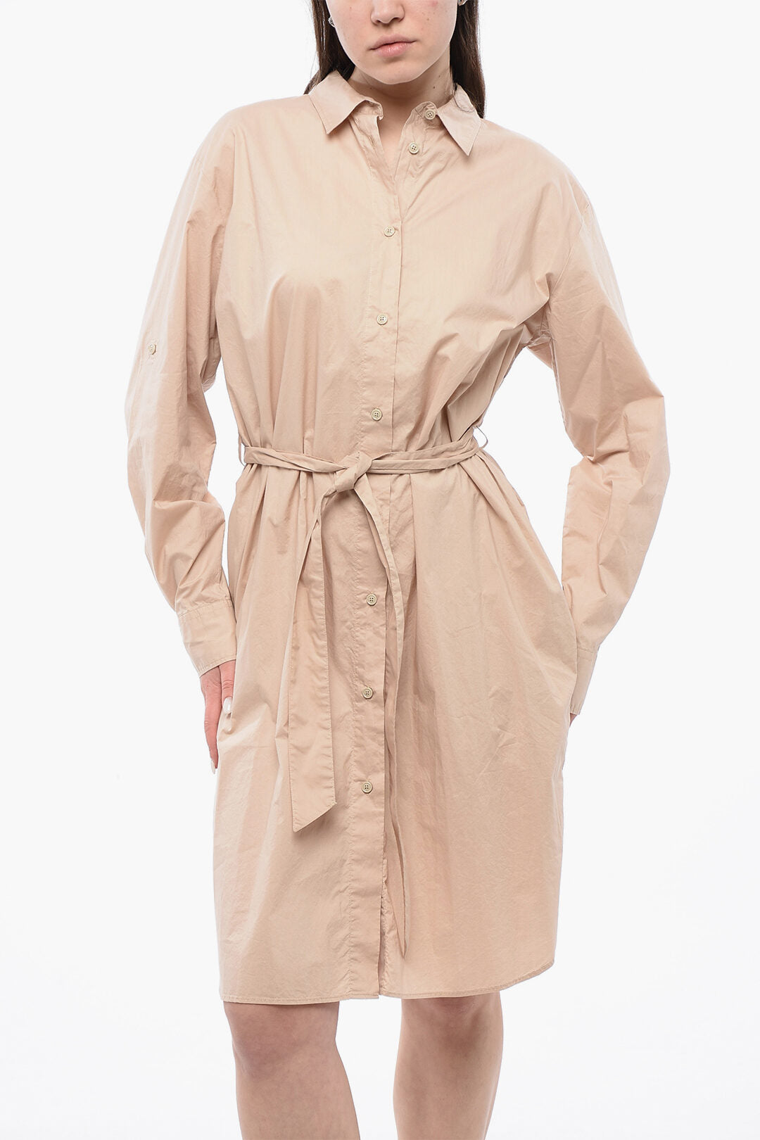 Woolrich 2500~Long-Sleeve Shirt Dress with Belt, view 2