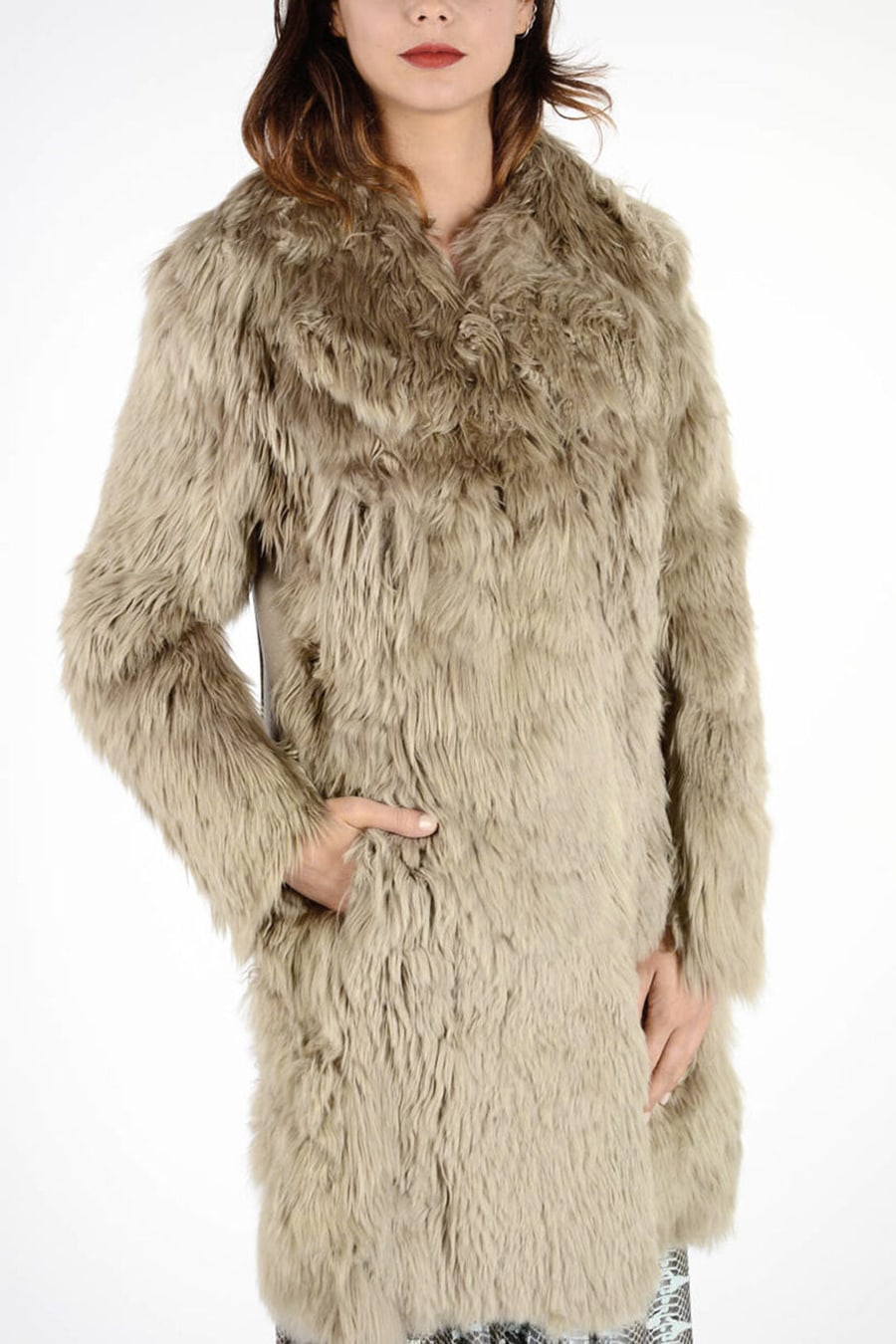Maison Margiela 2500~MM1 Alpaca Fur Coat, view 3