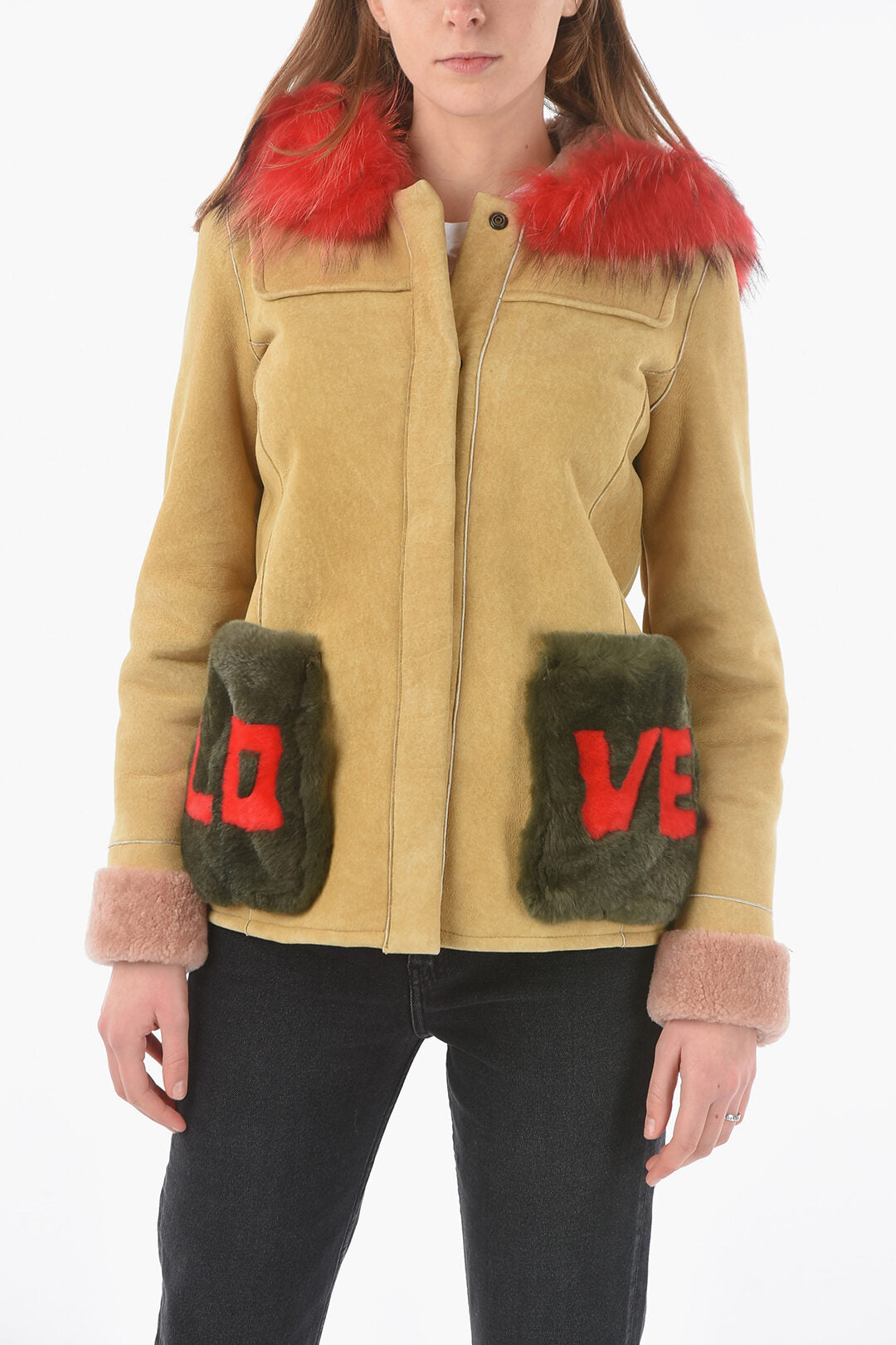 History Repeats 2500~Shearling Jacket with Fur Pockets