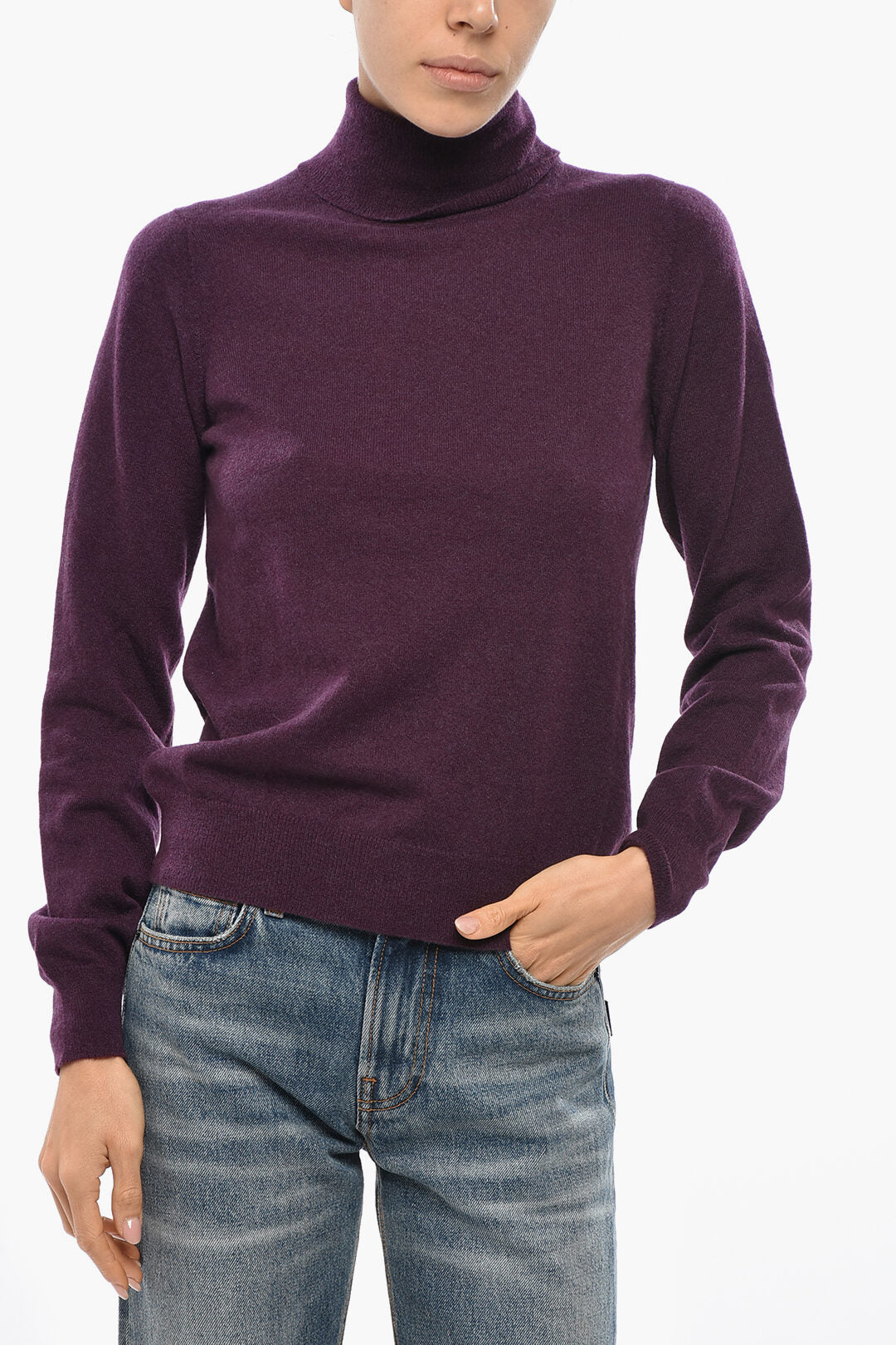 Malo 2550~Mixed Cashmere Turtleneck Sweater
