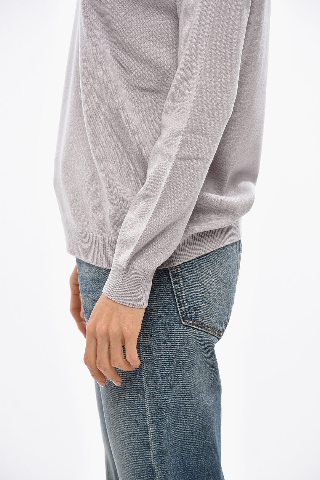 Malo 2550~Pure Cashmere Crewneck Sweater, view 2
