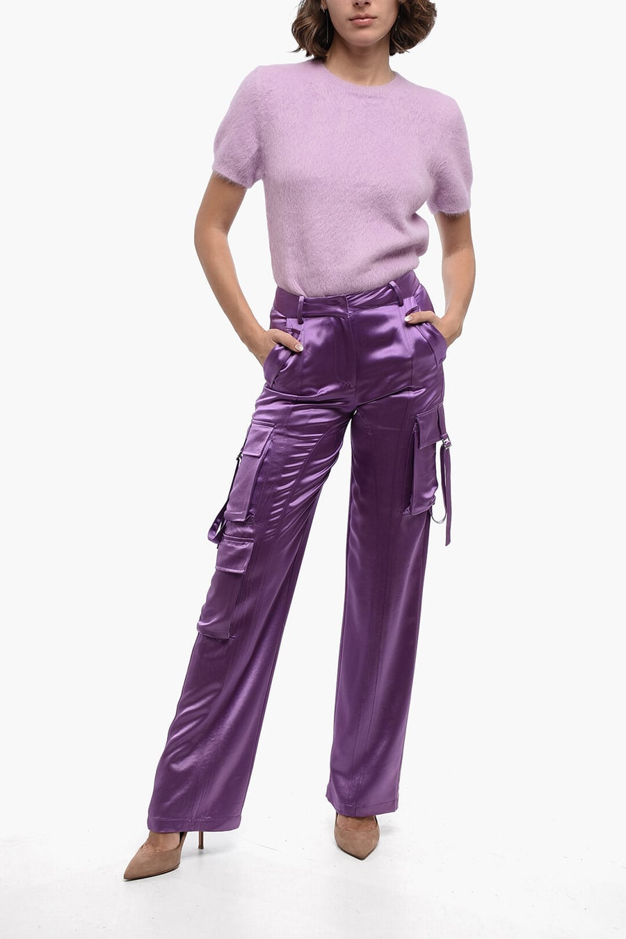 Retrofete 2550~Satin Cargo Pants ANDRE', view 3