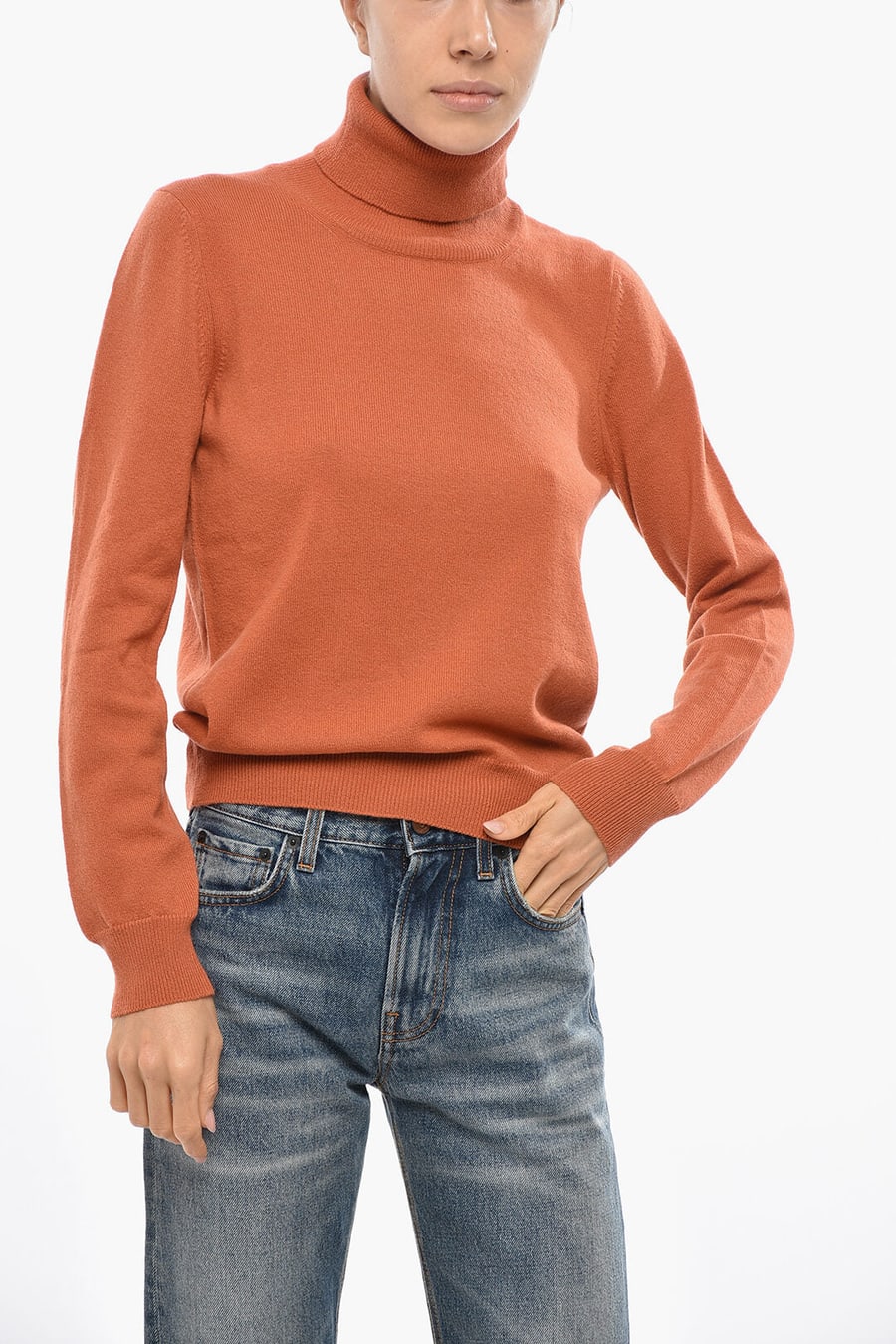 Malo 2950~Virgin Wool and Cashmere Turtleneck Sweater