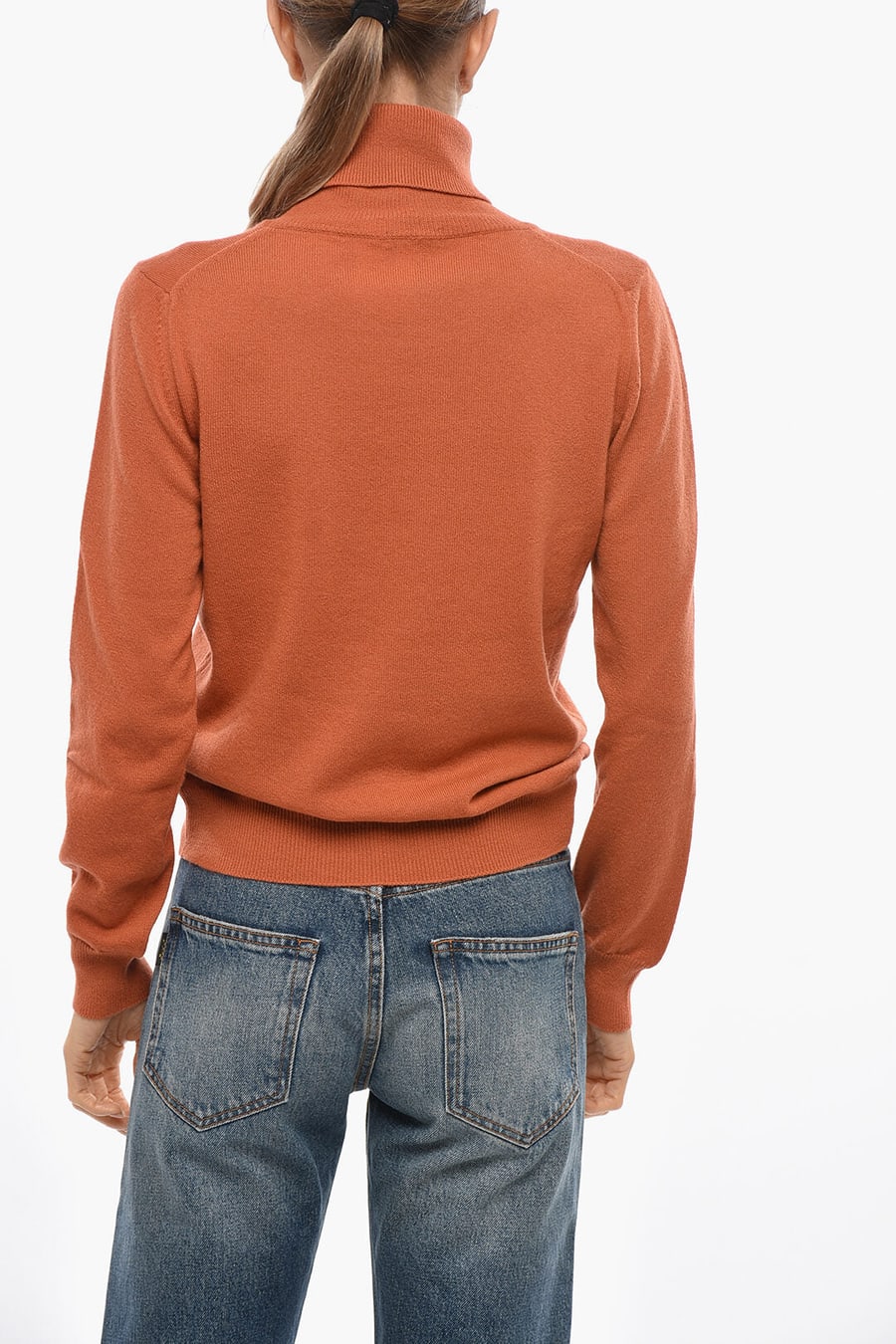 Malo 2950~Virgin Wool and Cashmere Turtleneck Sweater, view 3