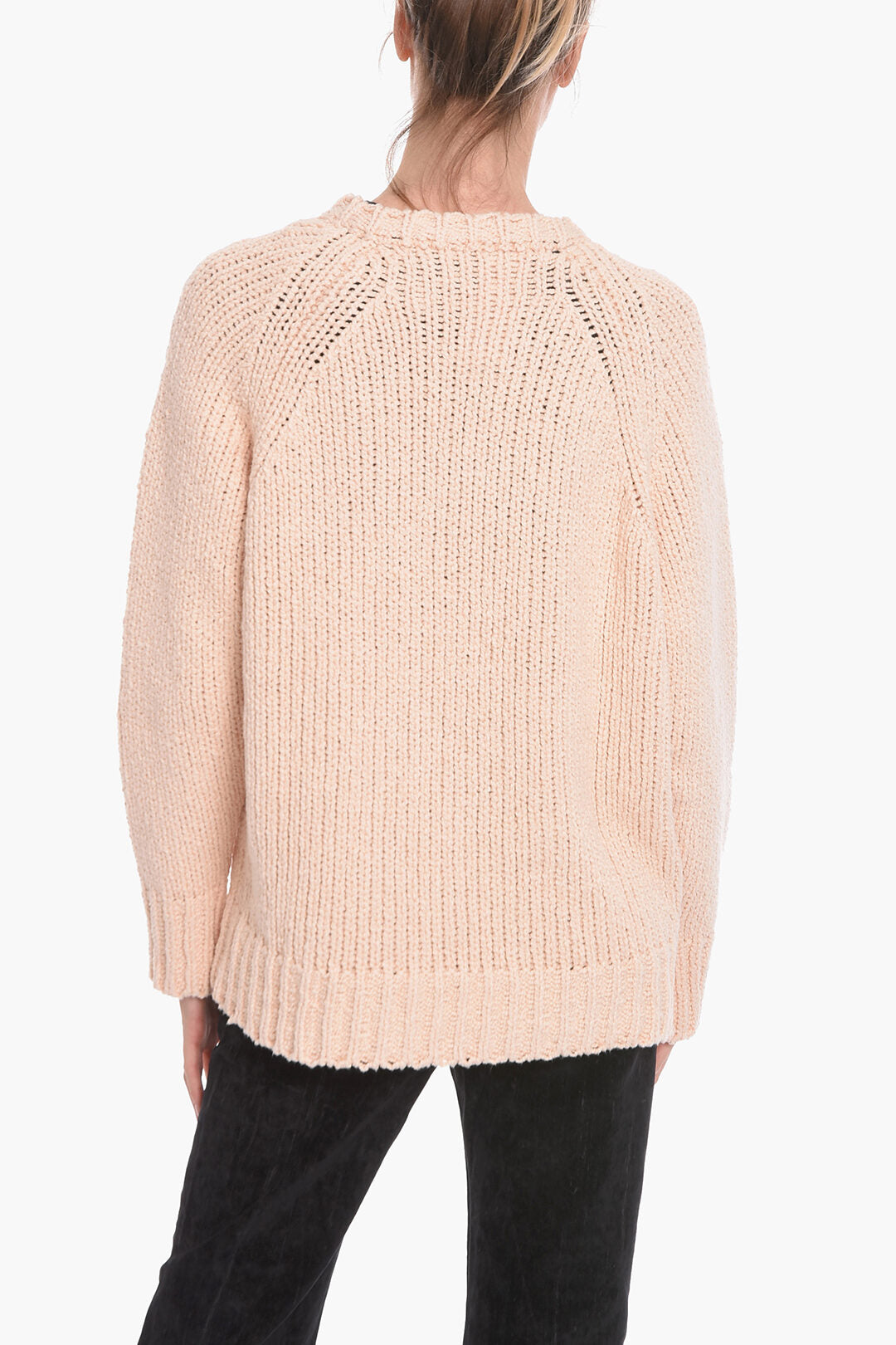 Stella McCartney 3050~Cotton Crochet Crewneck Sweater, view 2