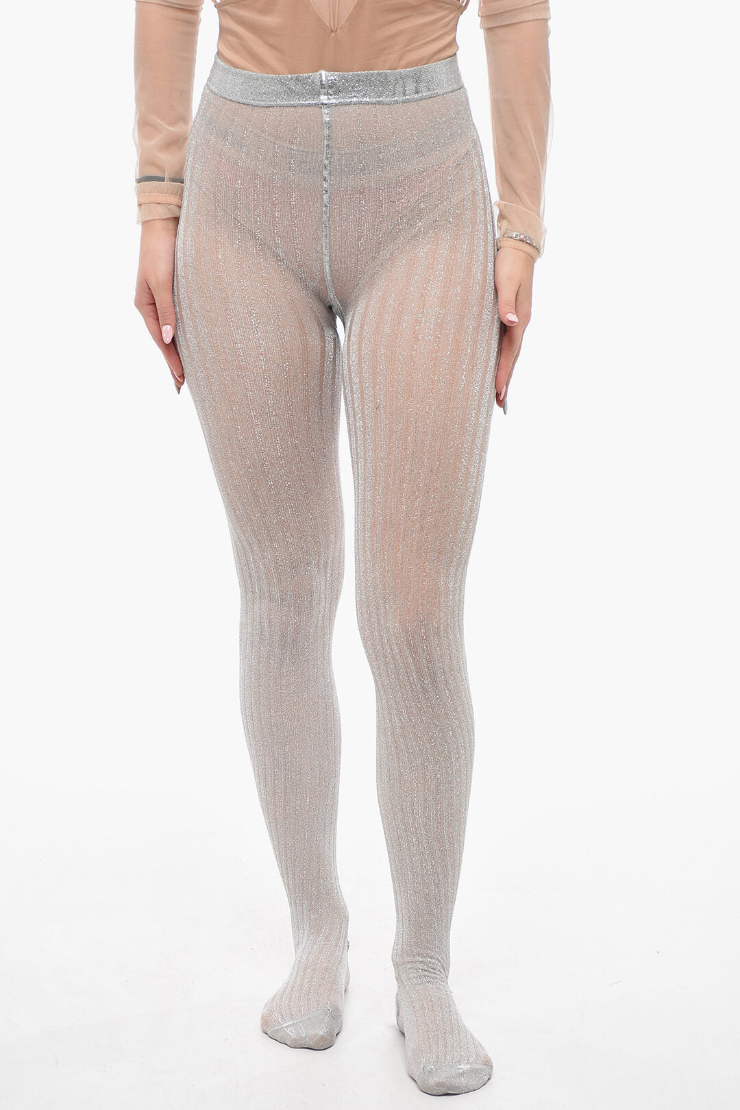 Prada 3050~Lurex Ribbed Socks