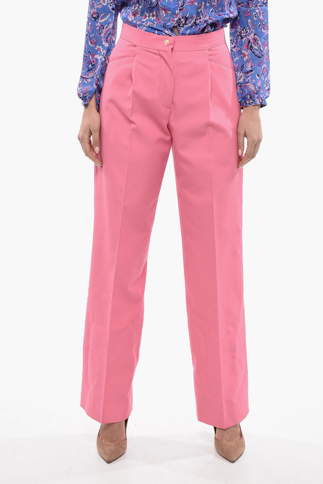 Palm Angels 3050~Wide-Fit Trousers MIAMI With Pleats