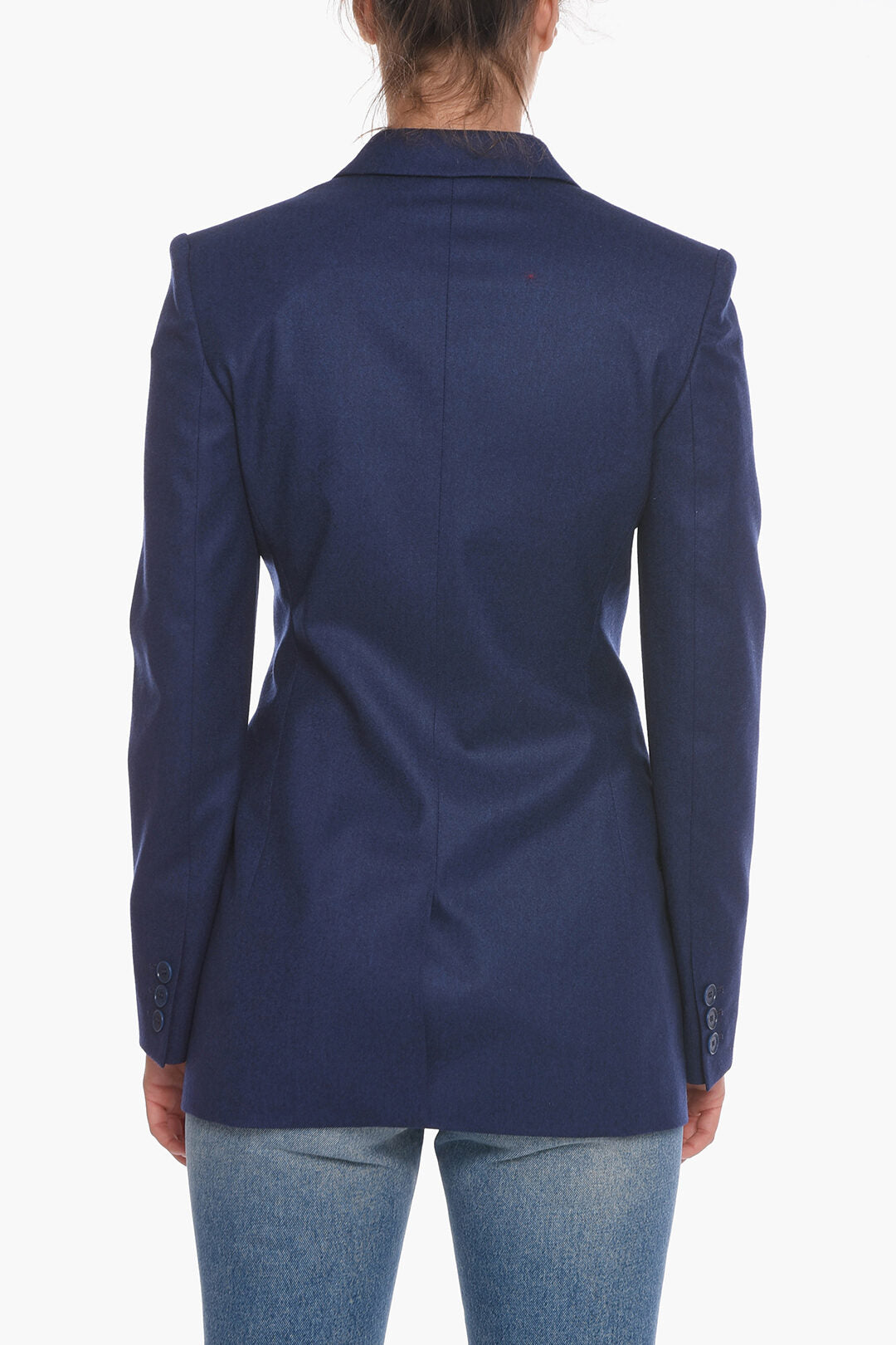Stella McCartney 3150~Long Double-Breasted Wool Blazer, view 2