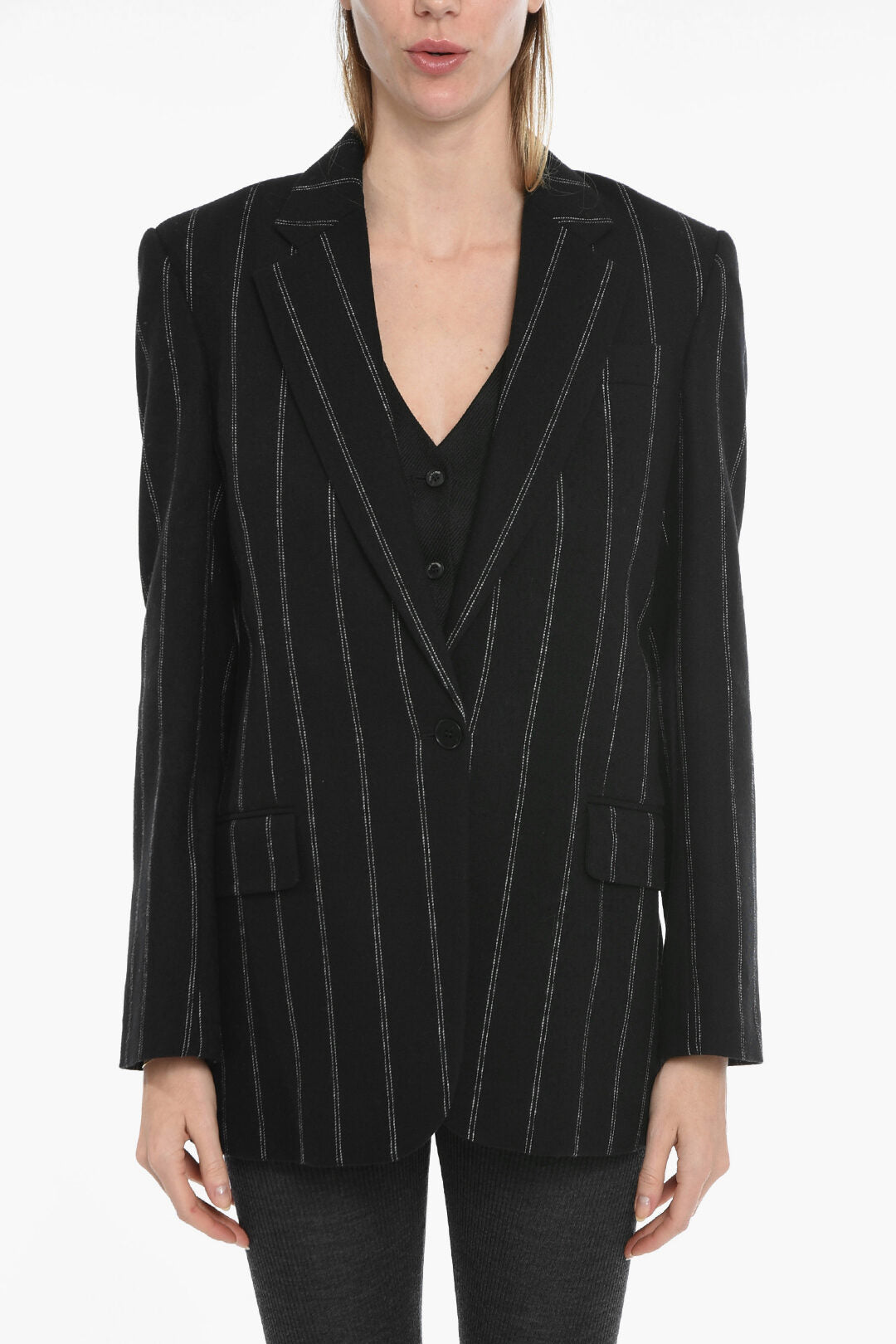 Stella McCartney 3500~Boyfriend Pinstripe Wool Blazer