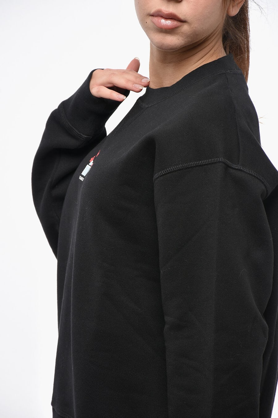 Dsquared2 3500~Cotton Fleece Crewneck Sweatshirt COOL FIT, view 2