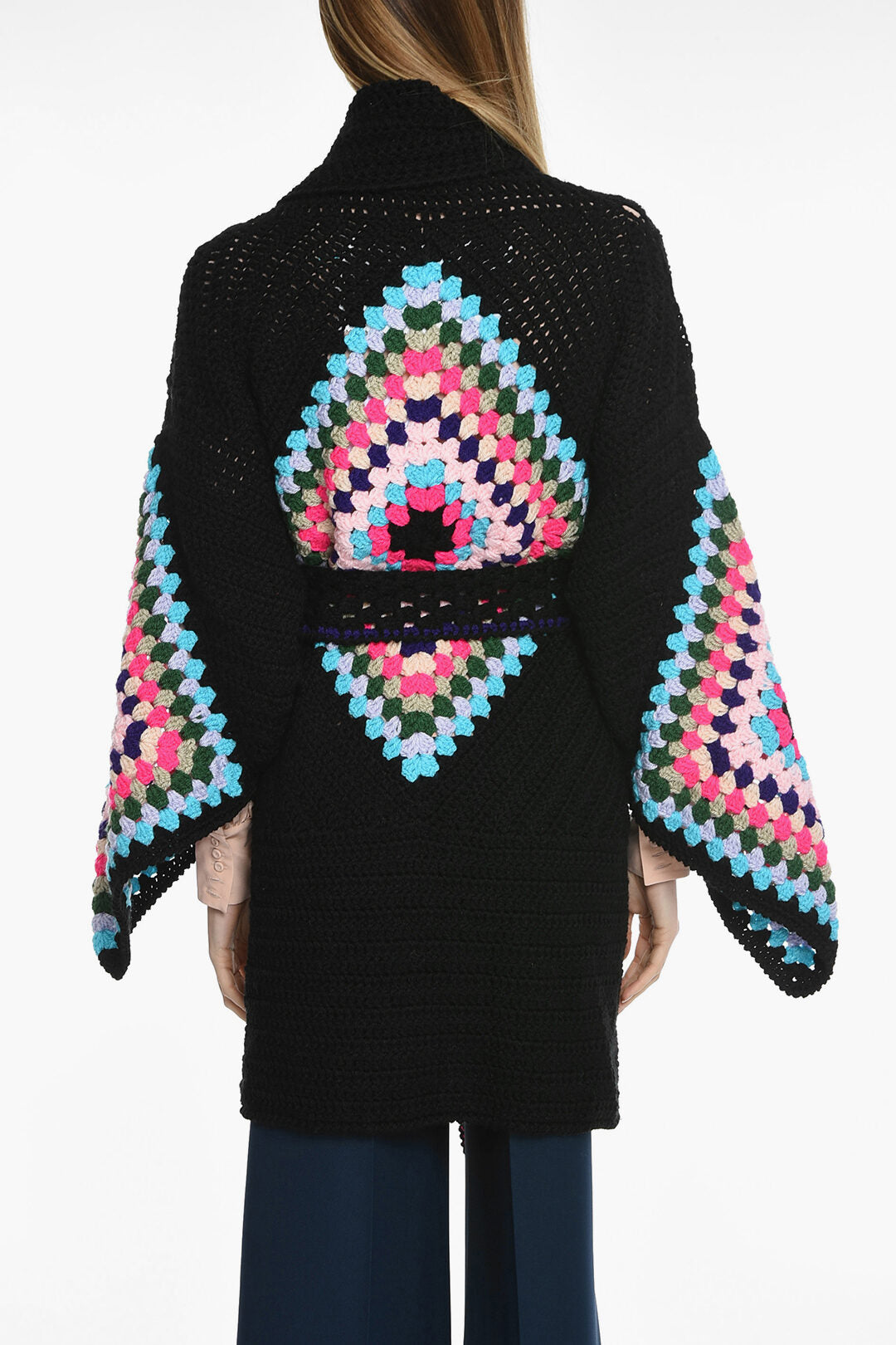Matimì 3500~Crocket Maxi Cardigan with Belt